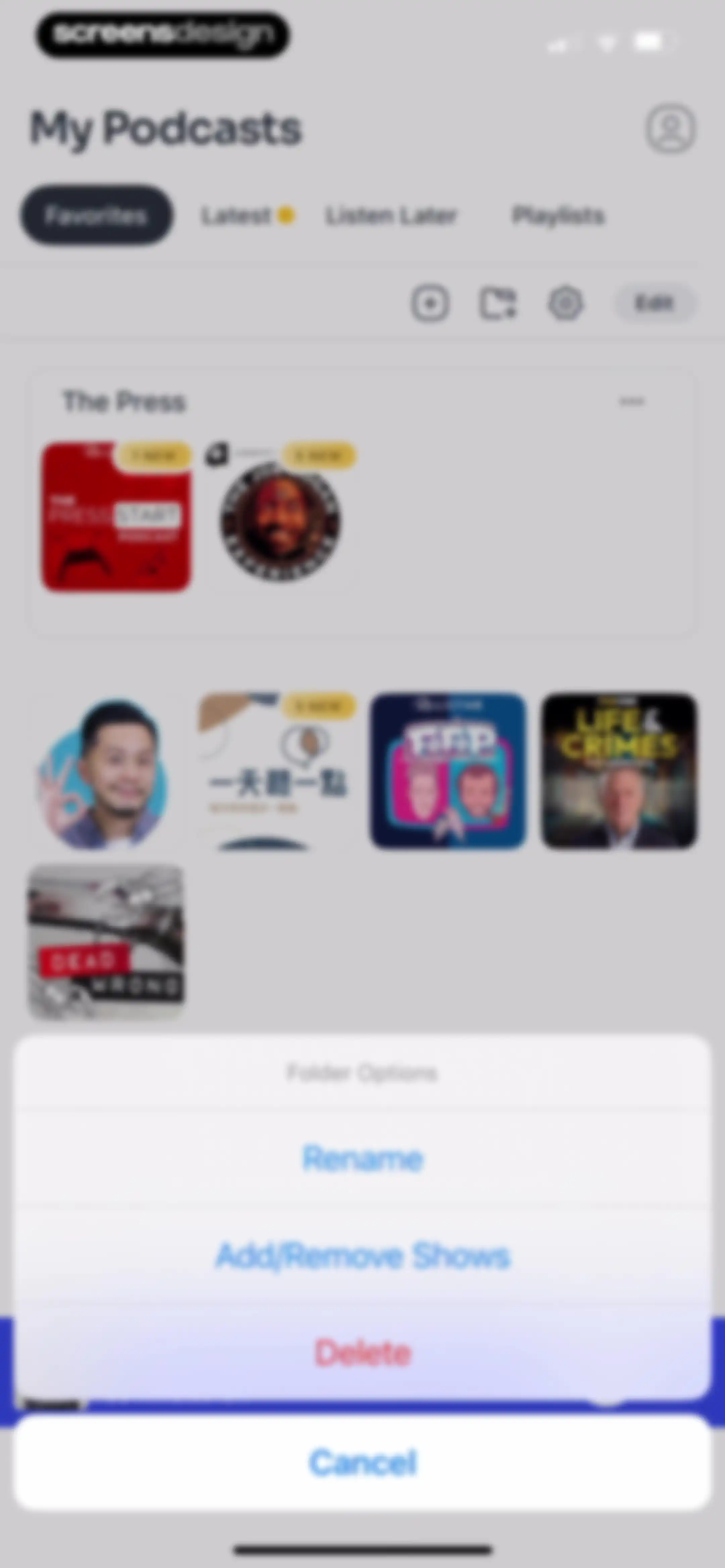 Podcast App screen 67