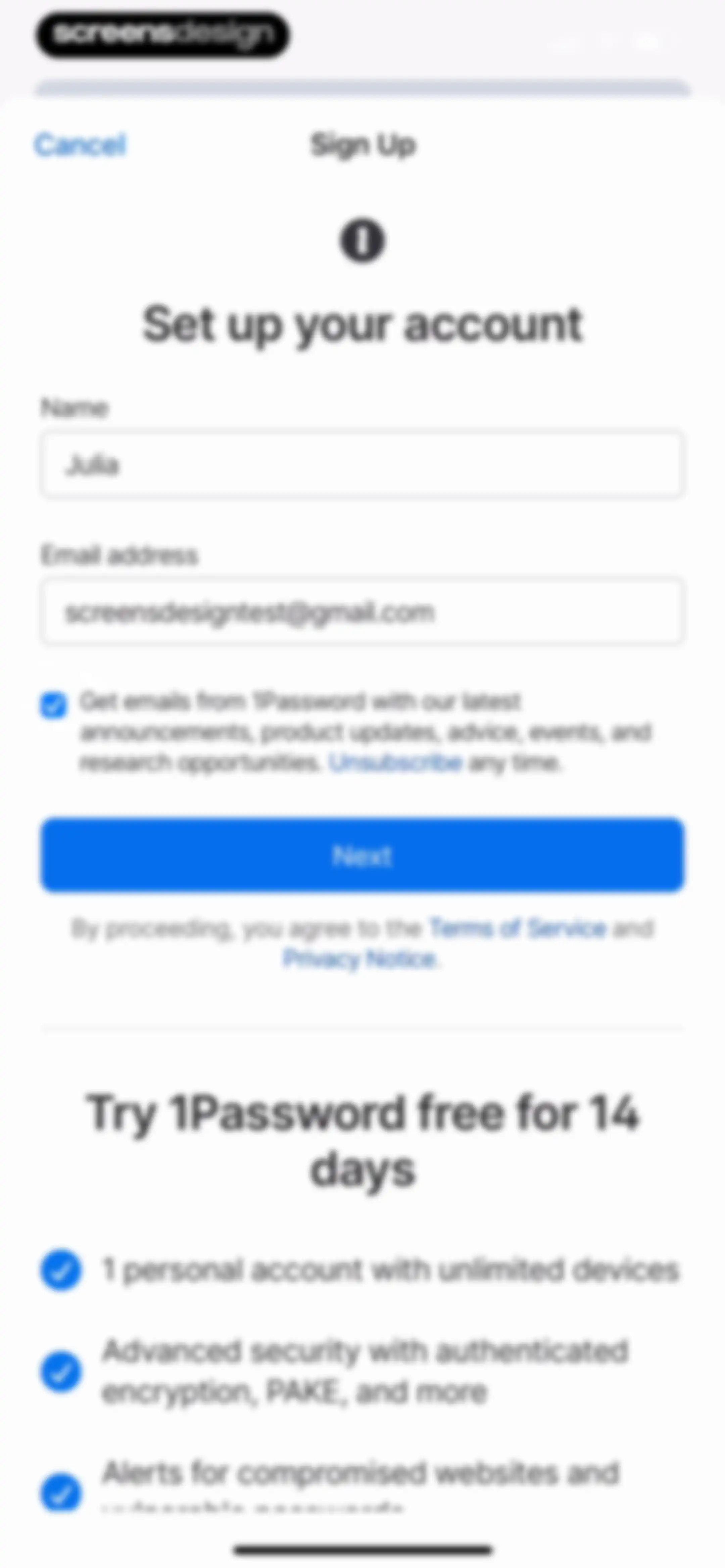 1Password: Password Manager screen 11