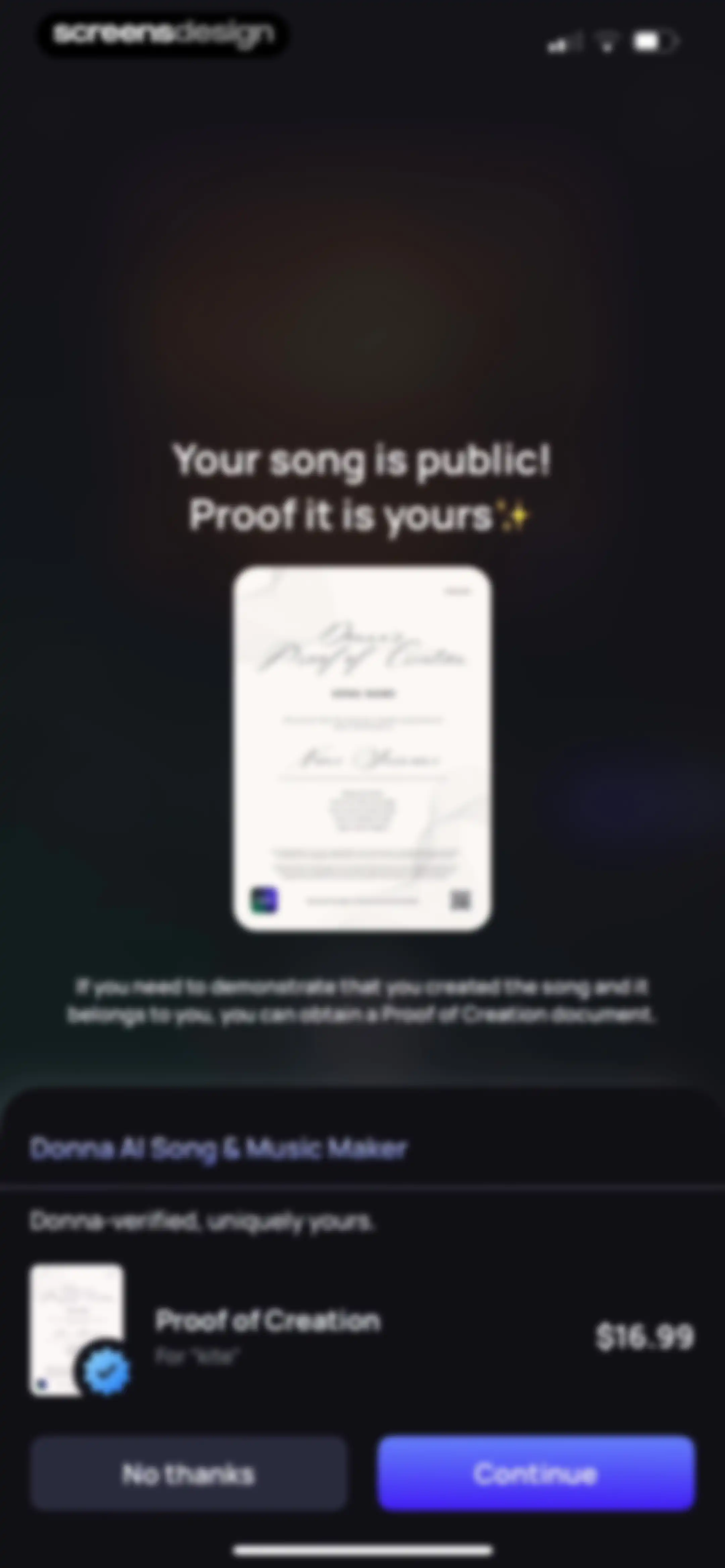 Donna AI Song & Music Maker screen 74