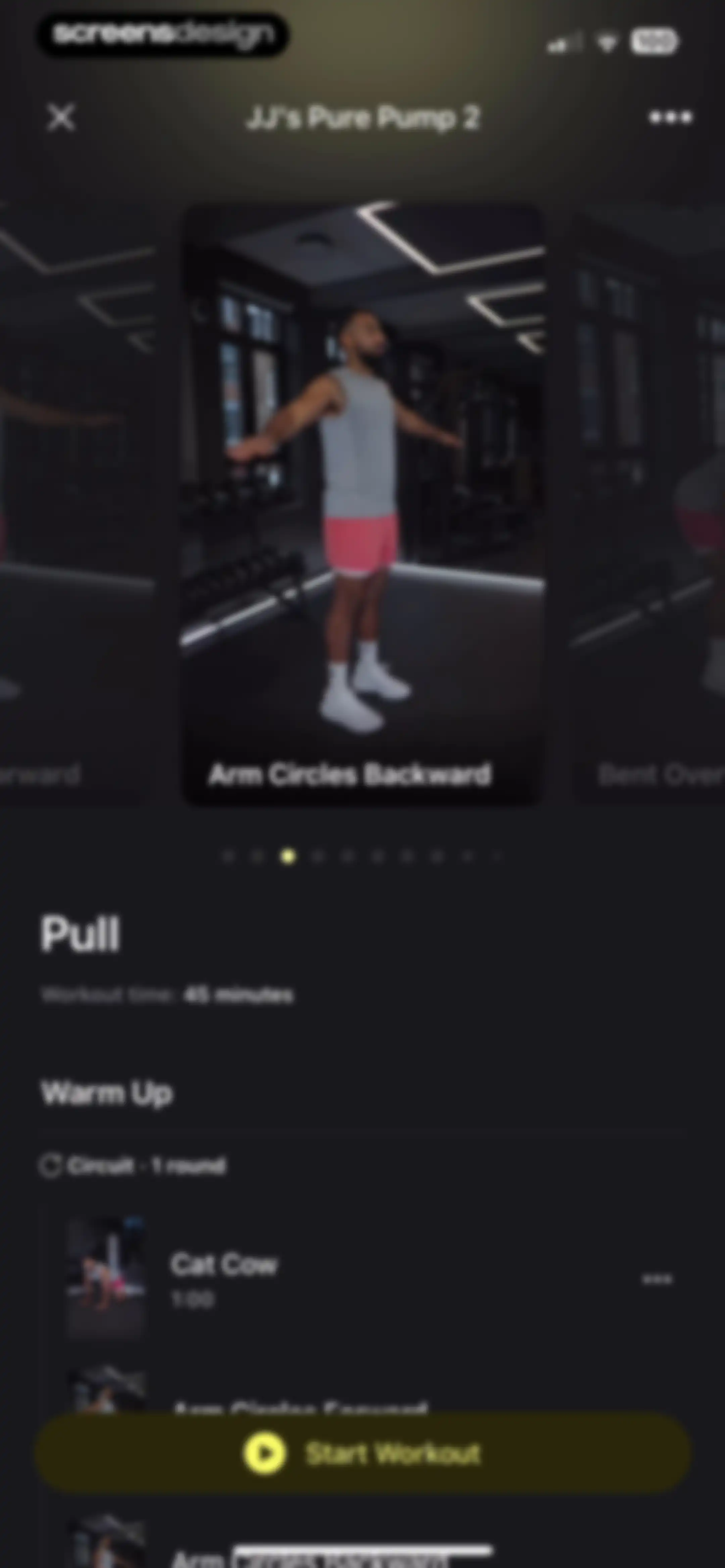 Peloton Strength+ screen 40