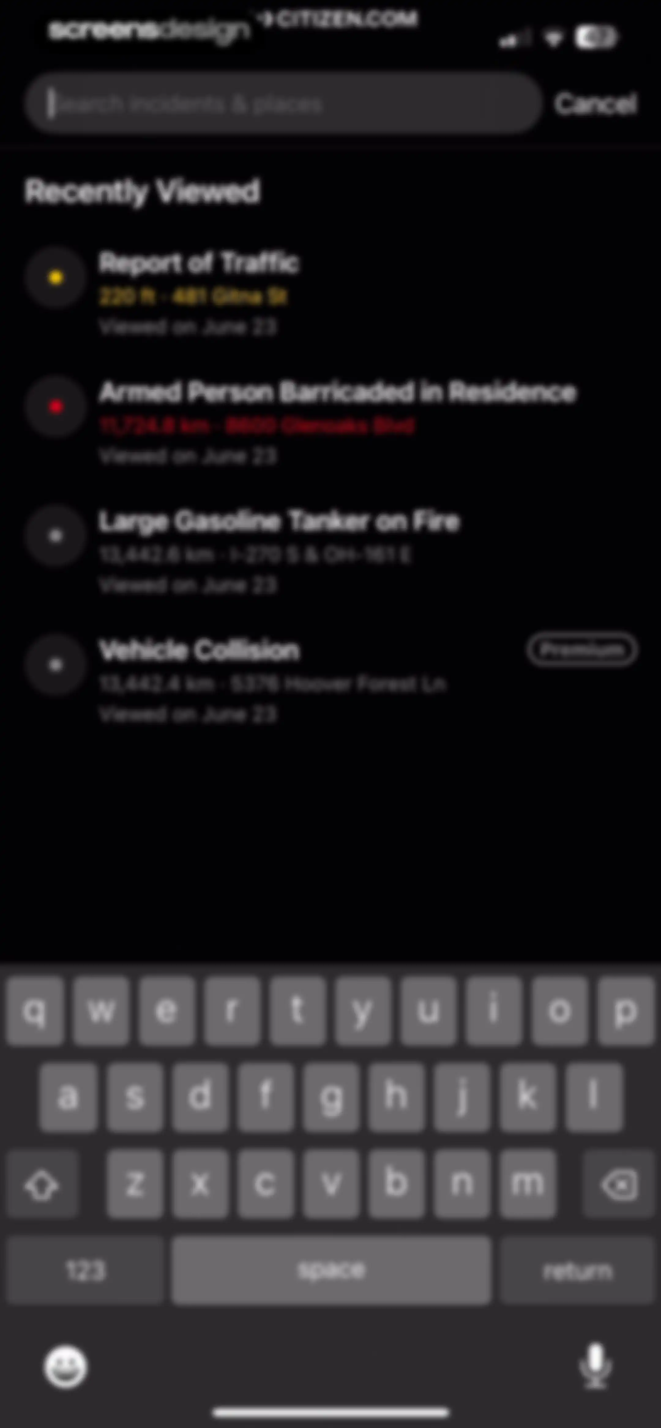 Citizen: Safety & Live Video screen 139