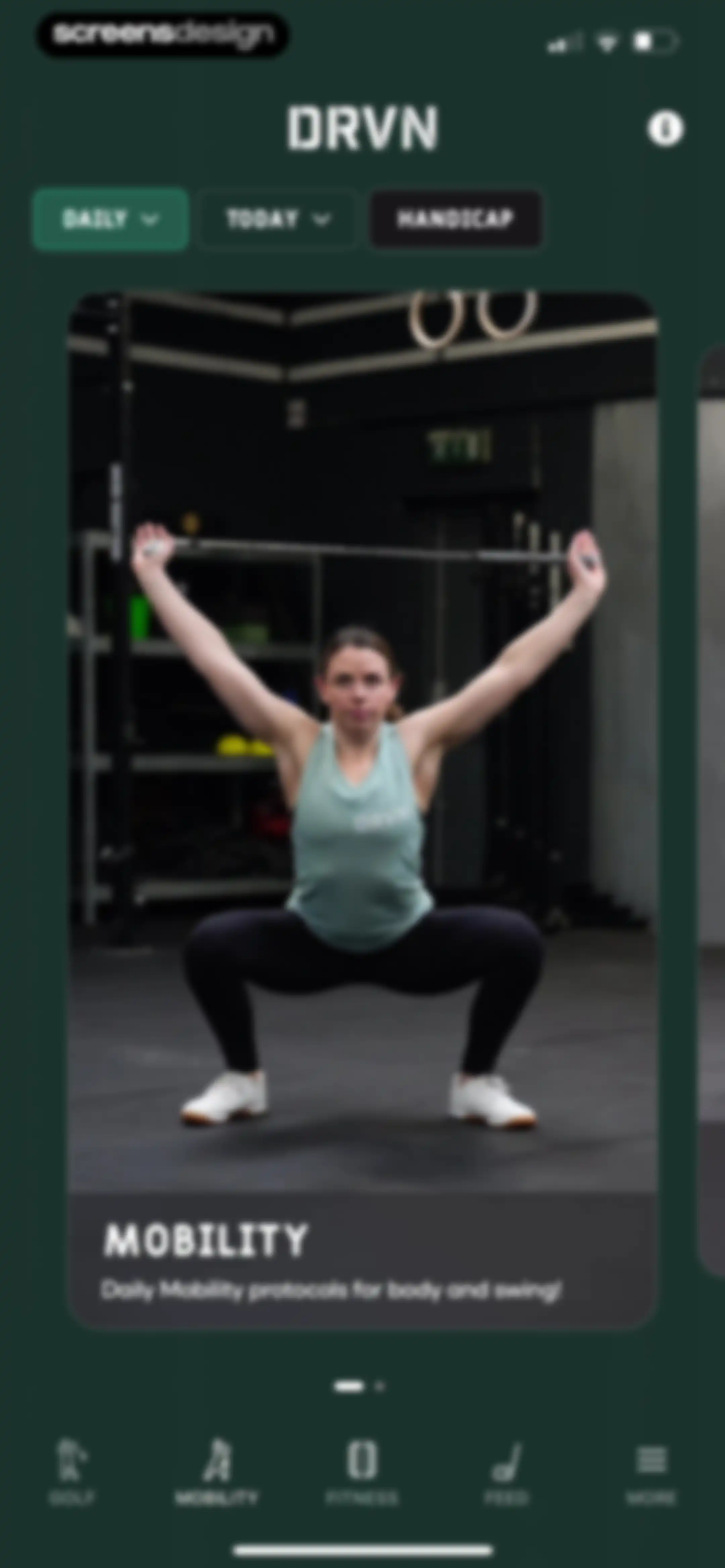 DRVN - Golf & Gym Workouts screen 103