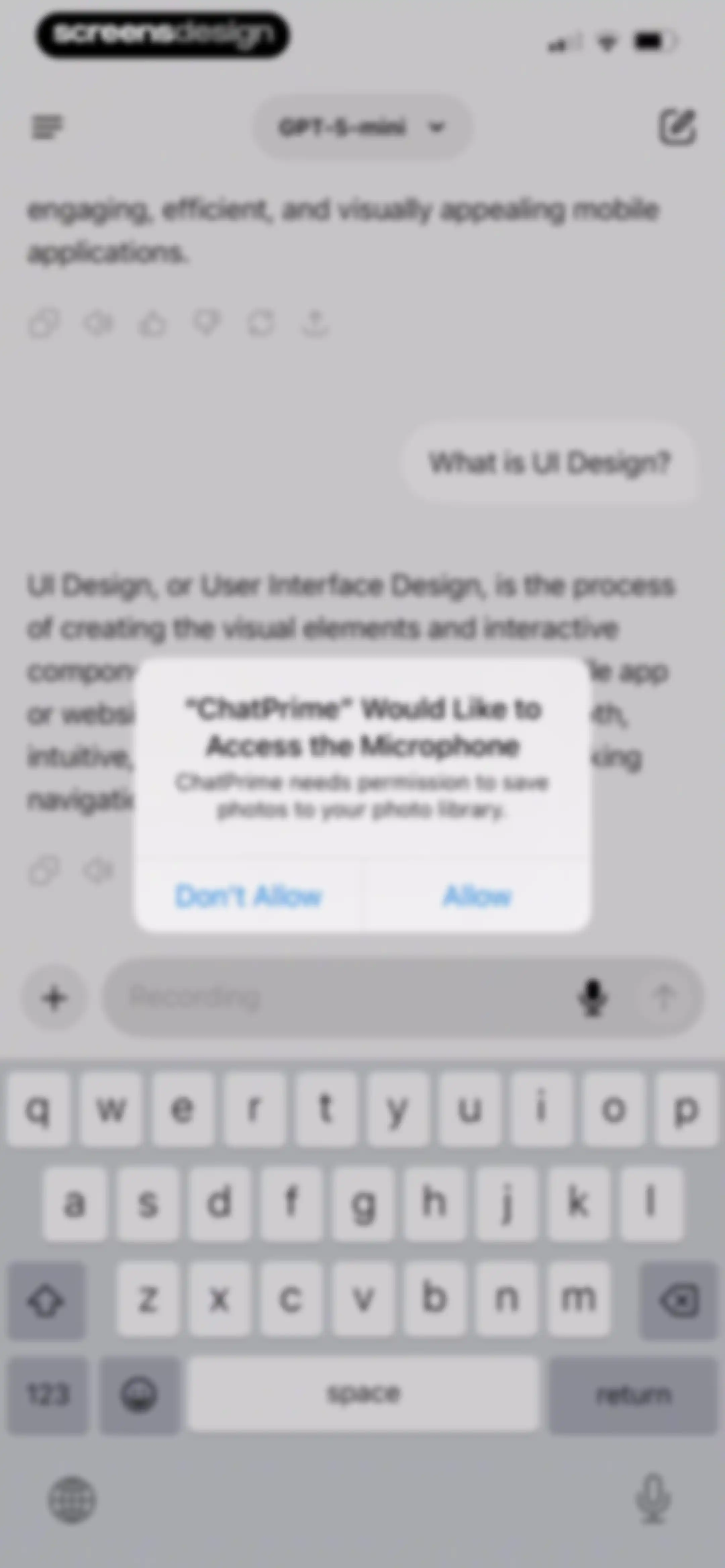 Chatbot AI Assistant ChatPrime screen 48