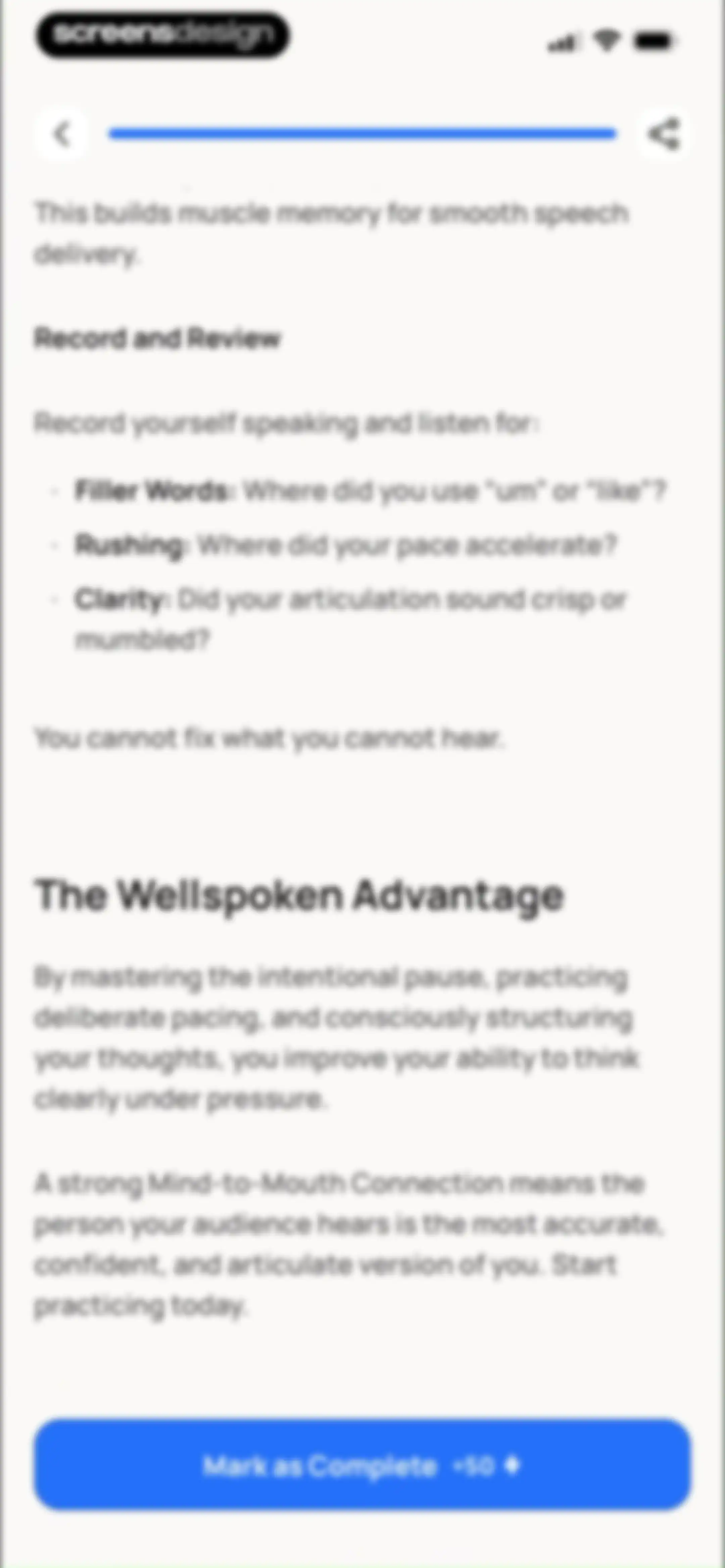 Wellspoken: Articulation Coach screen 180
