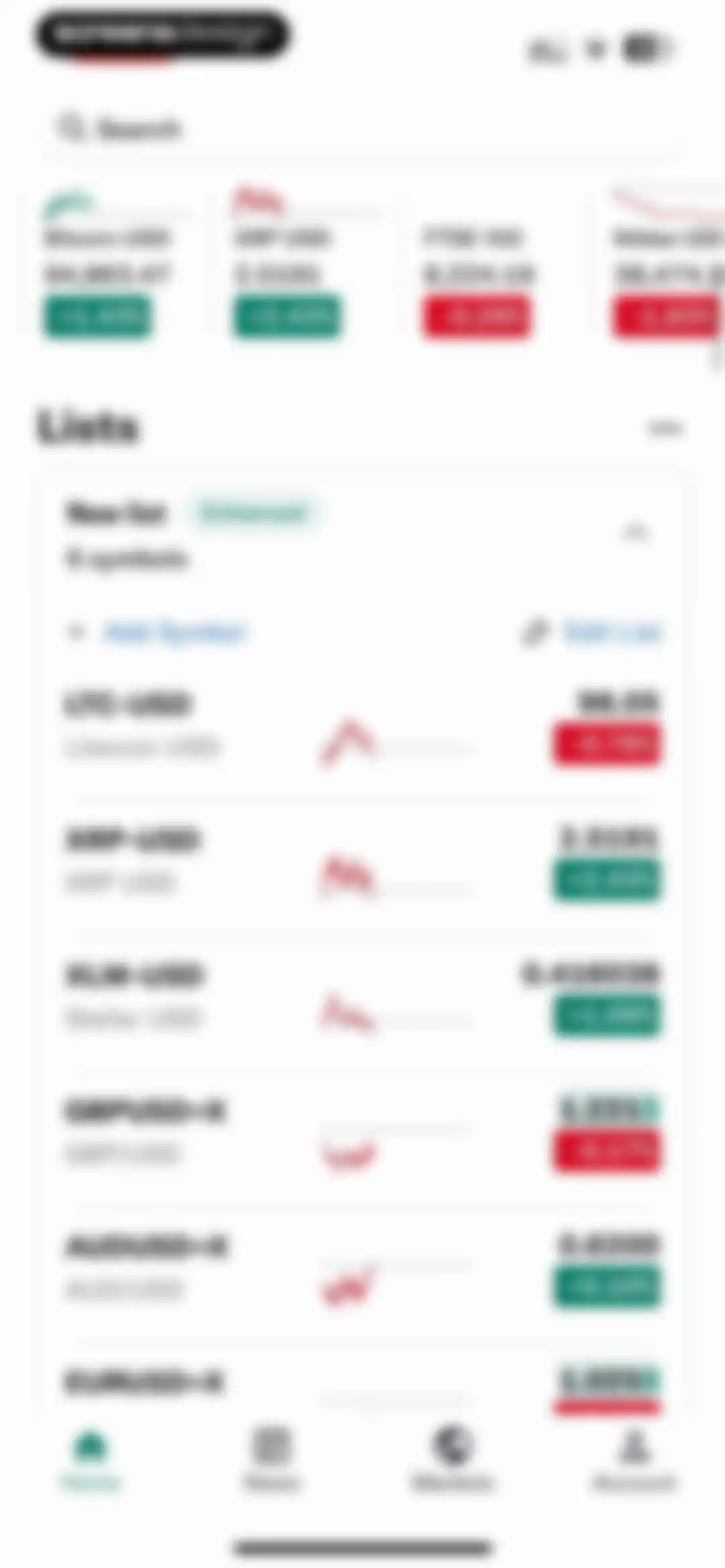 Yahoo Finance: Stocks, Markets screen 77