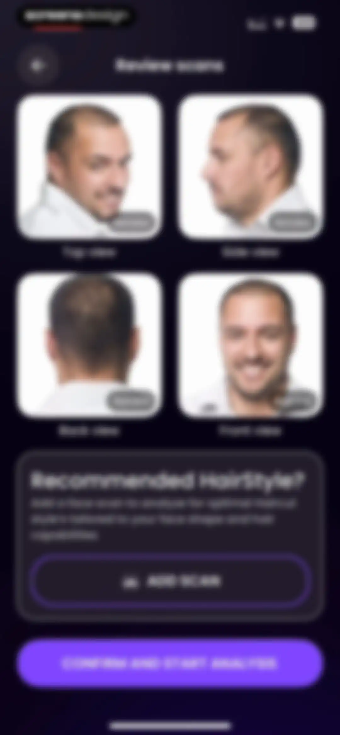 Hair Snap Health & Style Scan screen 26