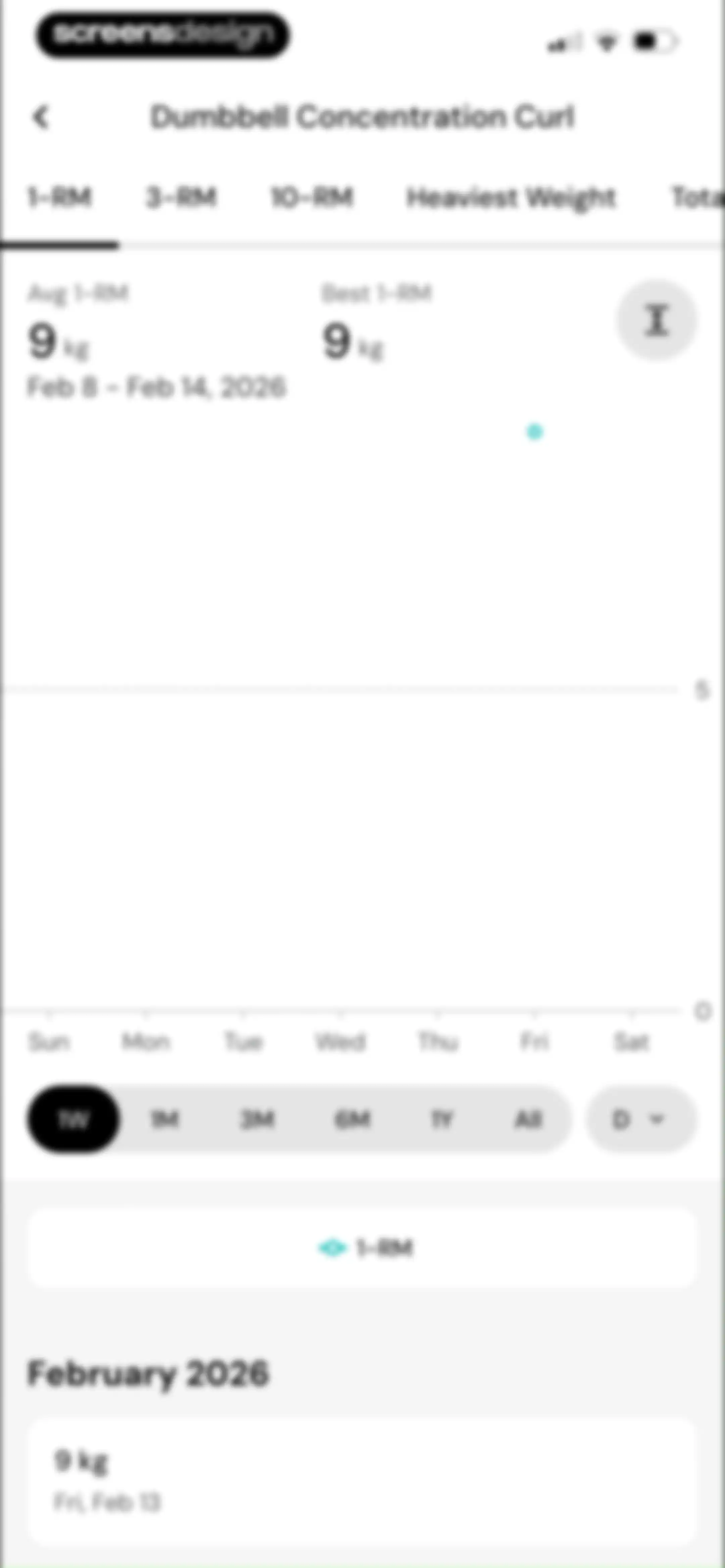 MacroFactor Workouts - Tracker screen 121
