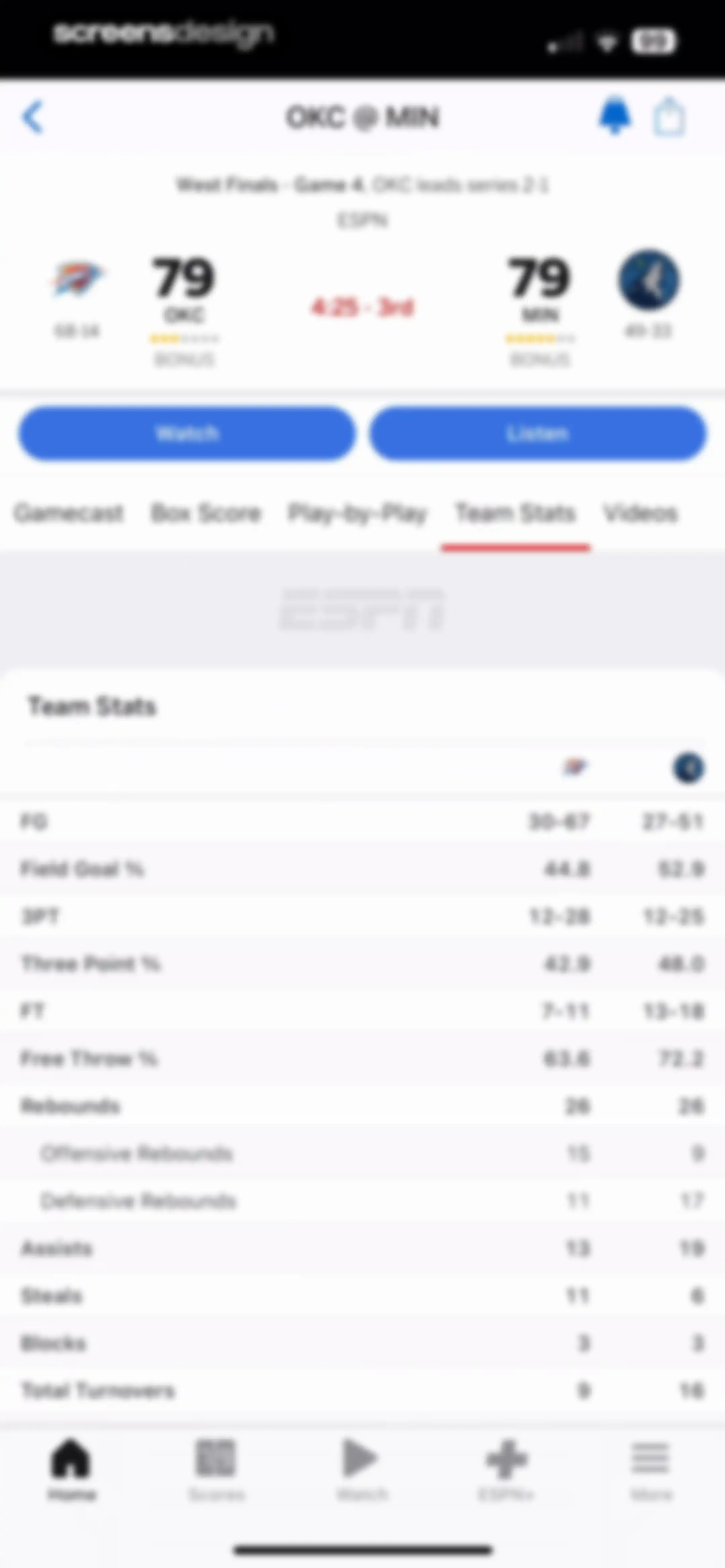 ESPN: Live Sports & Scores screen 54