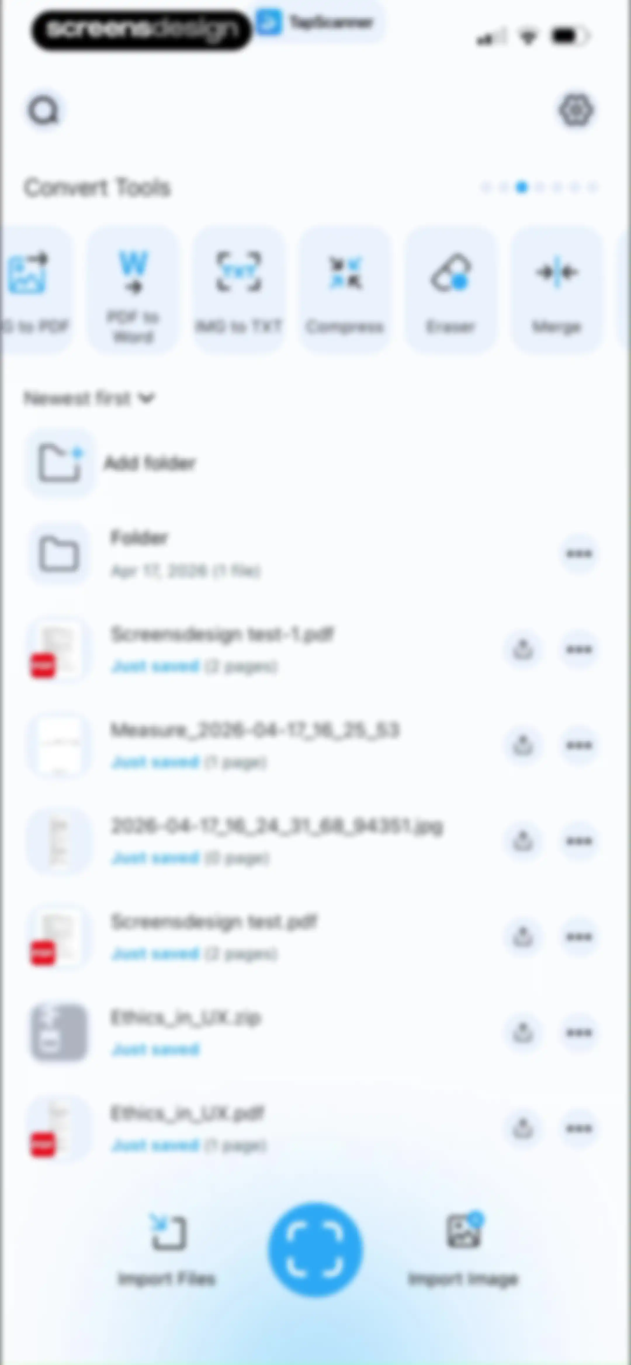 PDF Scanner App: TapScanner screen 110