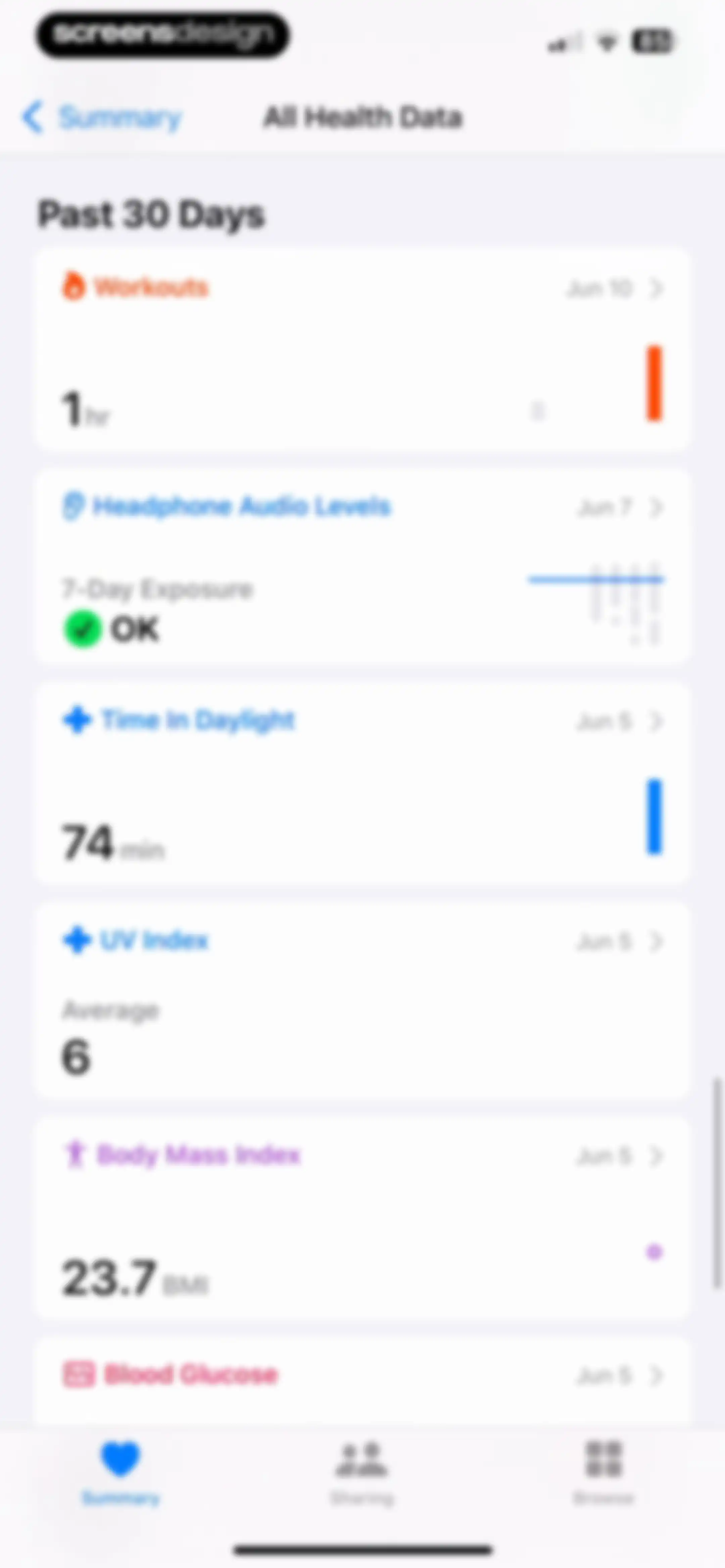 Apple Health screen 65