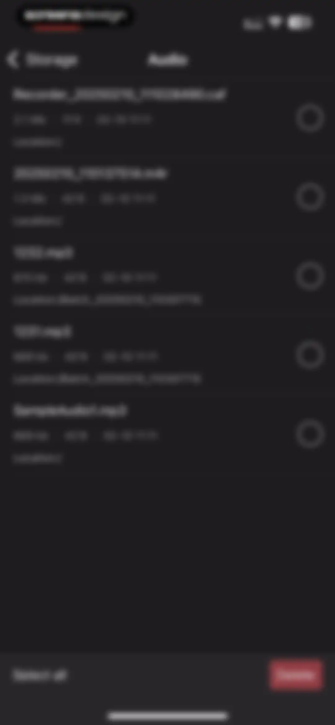 Audio Editor - Music editor screen 90