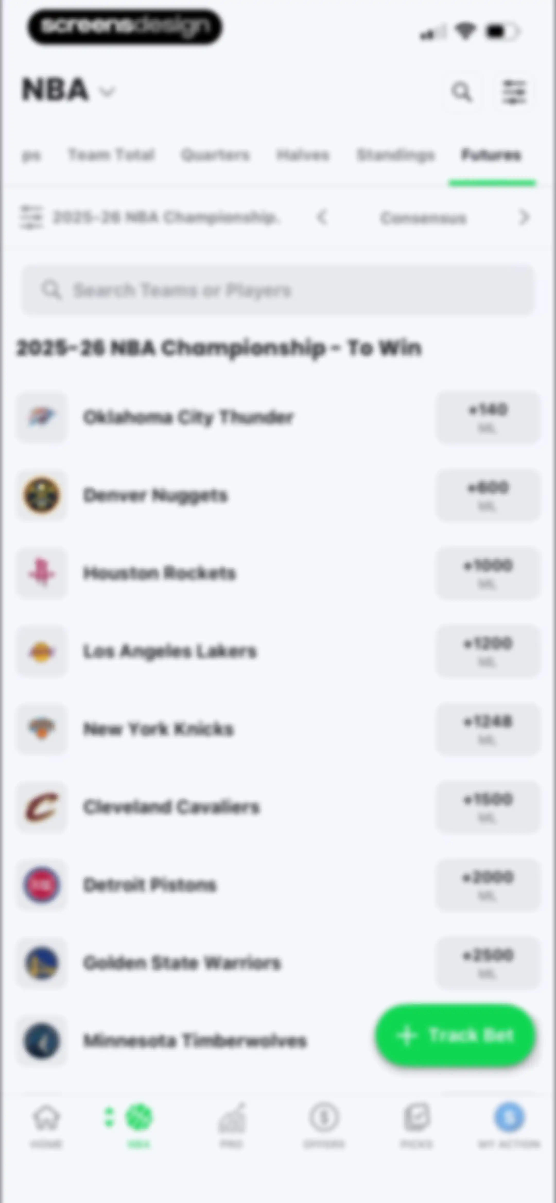 Action Network: Sports Betting screen 125
