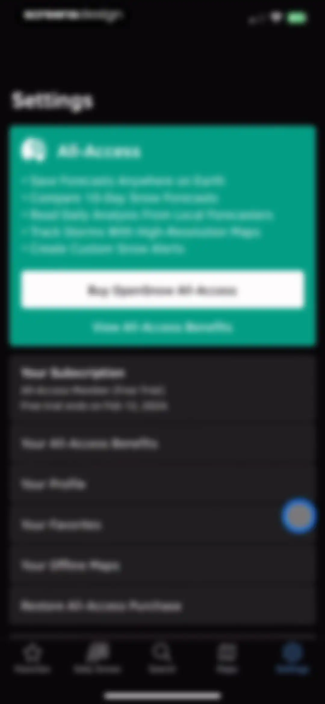 OpenSnow screen 59