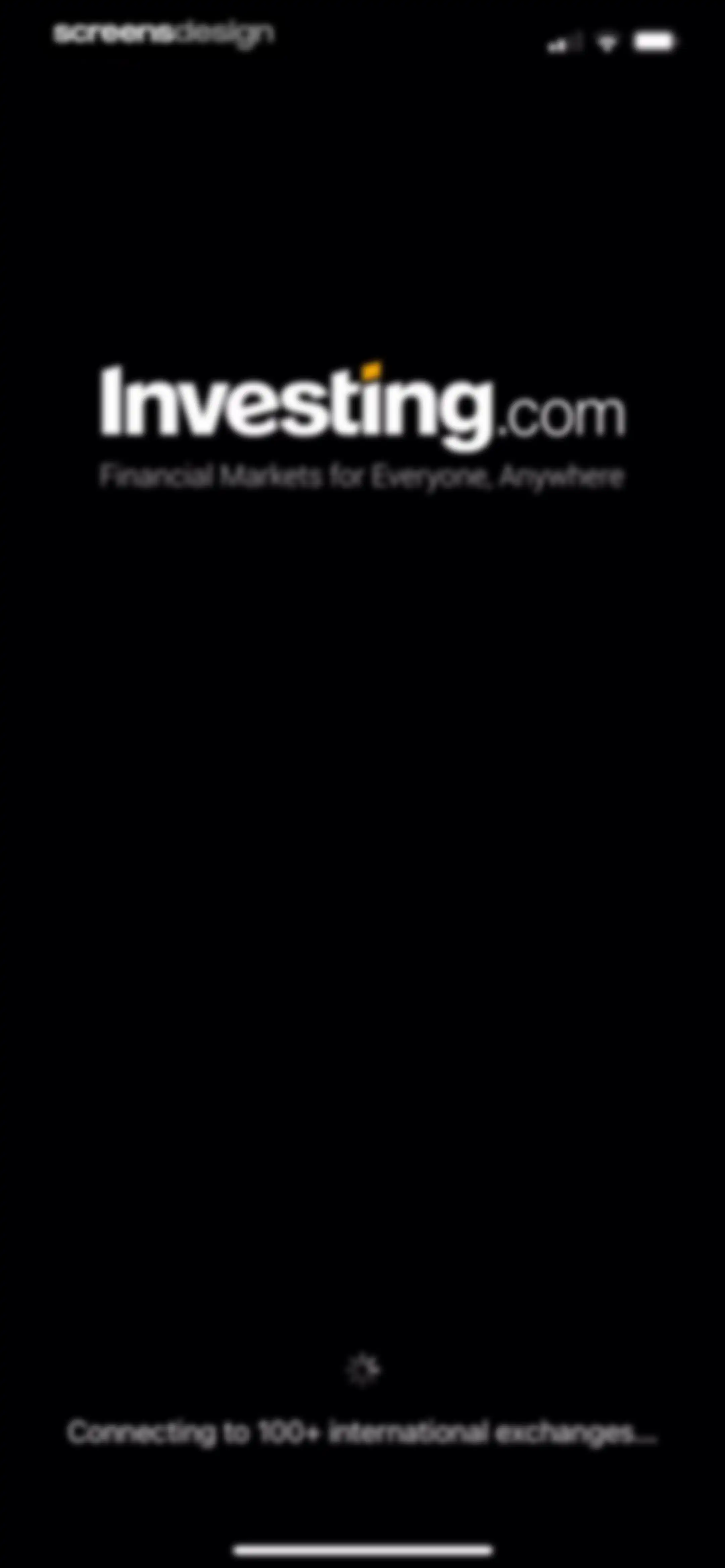 Investing.com: Stock Market screen 1