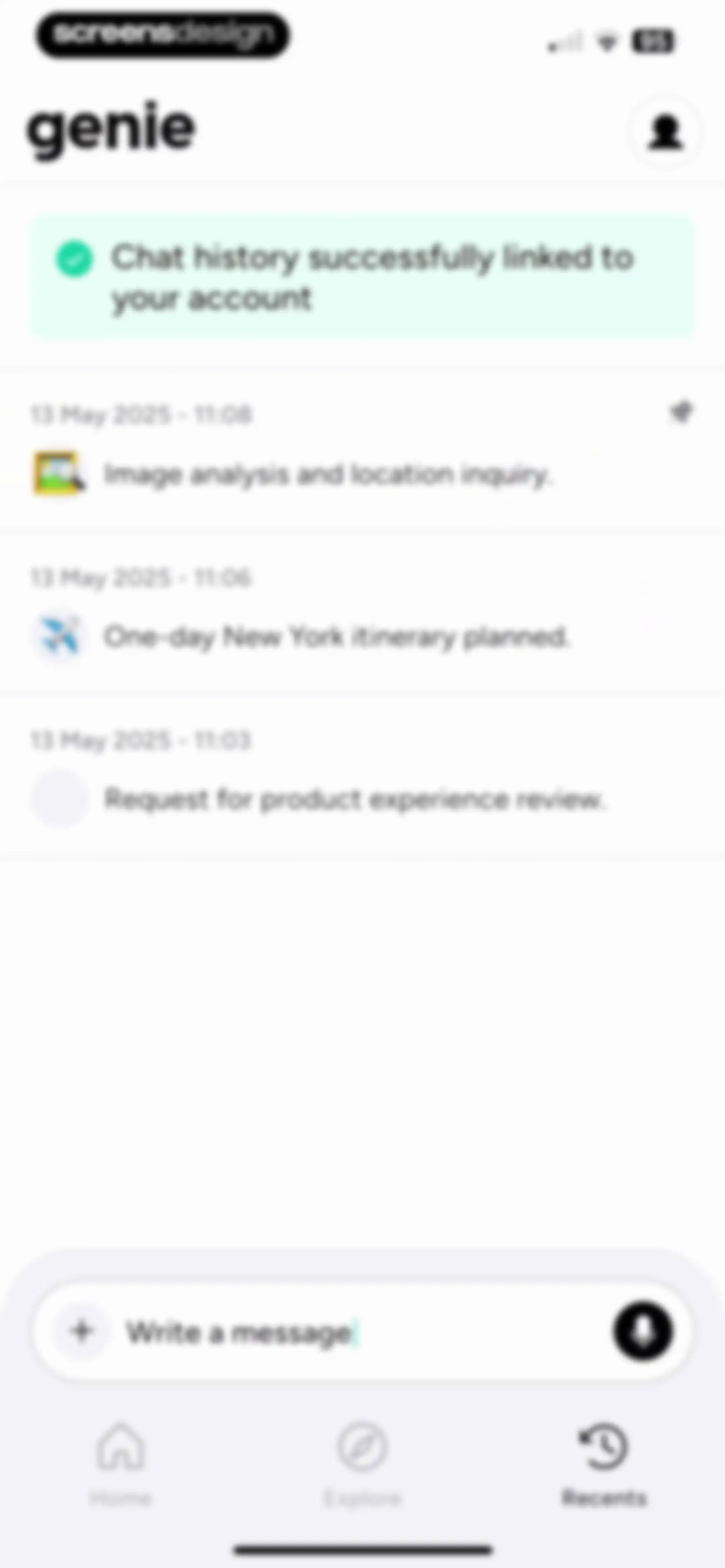 Chatbot AI Assistant - Genie screen 56