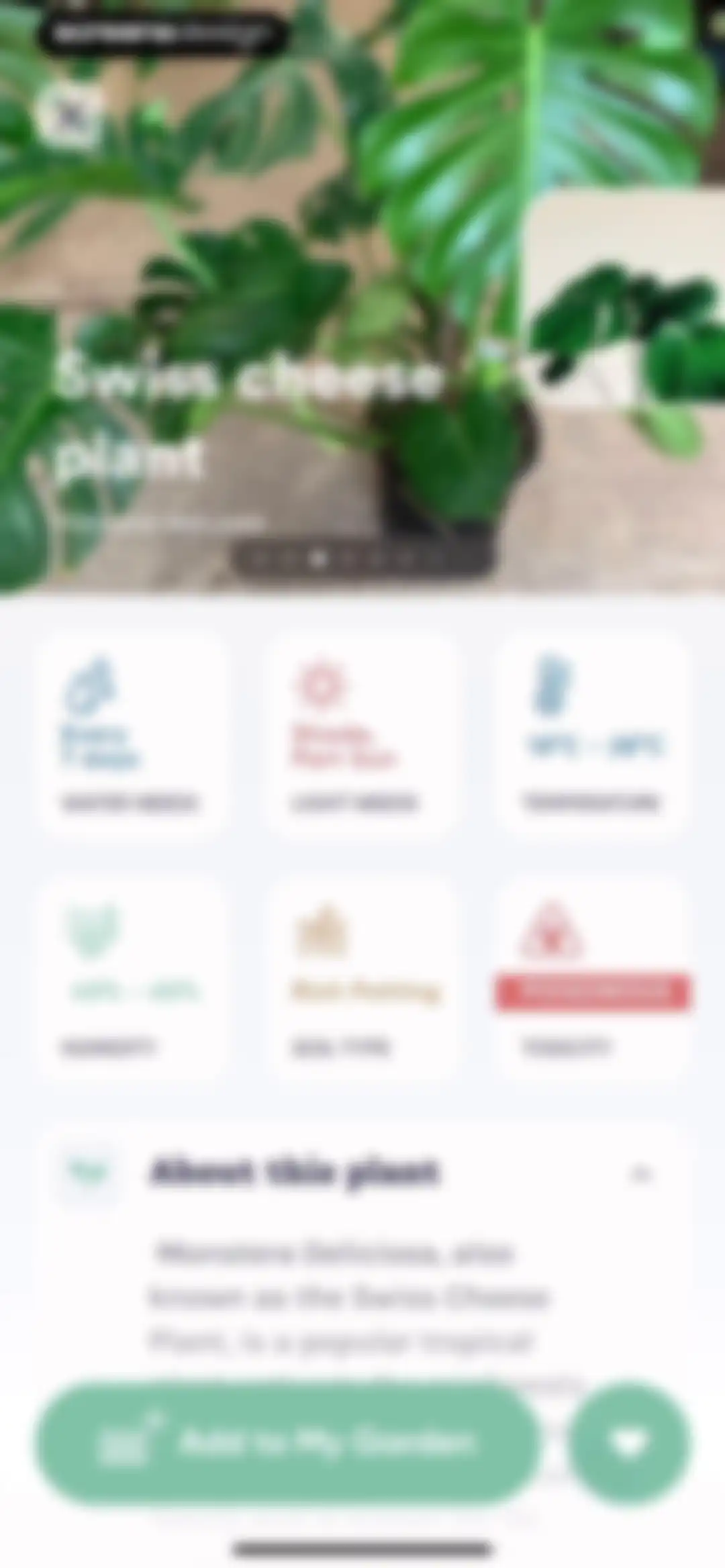 Plant Identifier, Care: Planty screen 47