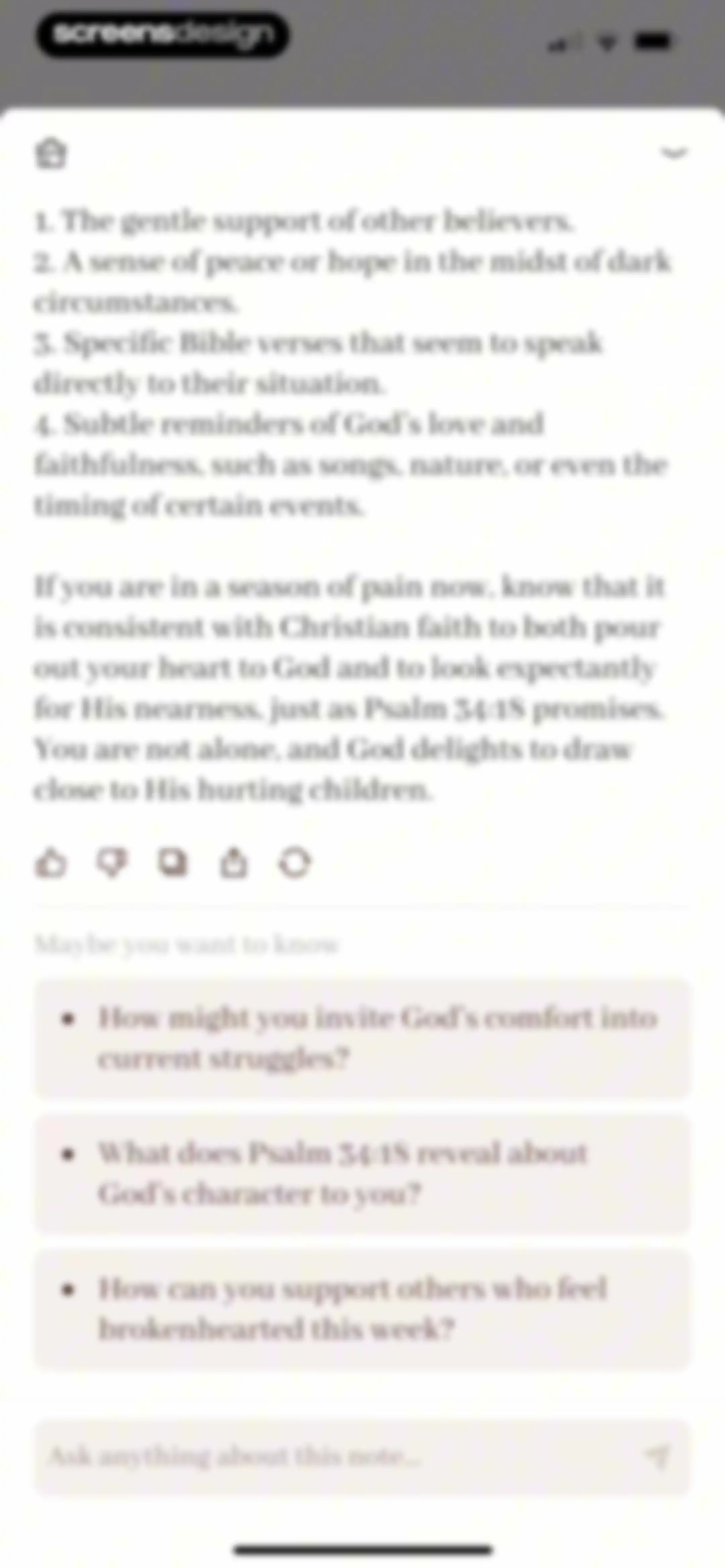 Bible Note: Sermon Notes screen 46