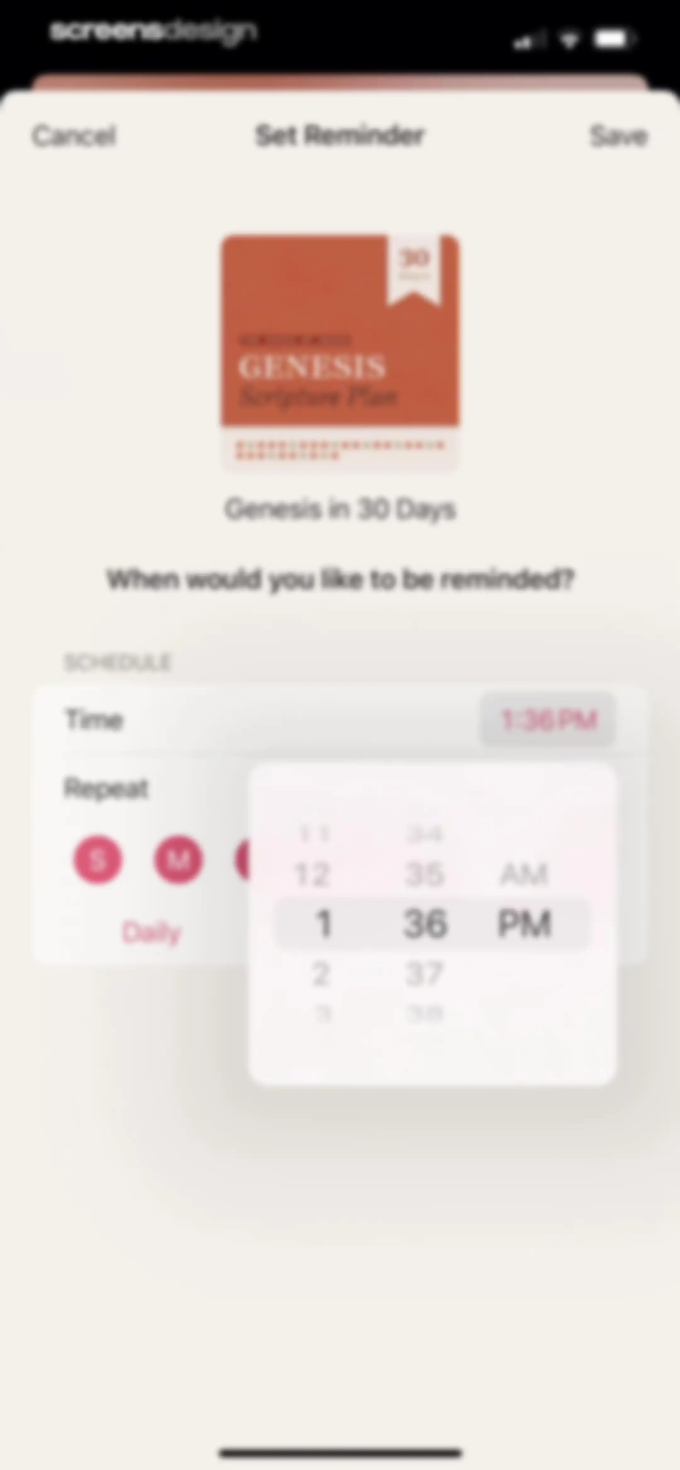 Dwell: Audio Bible screen 15