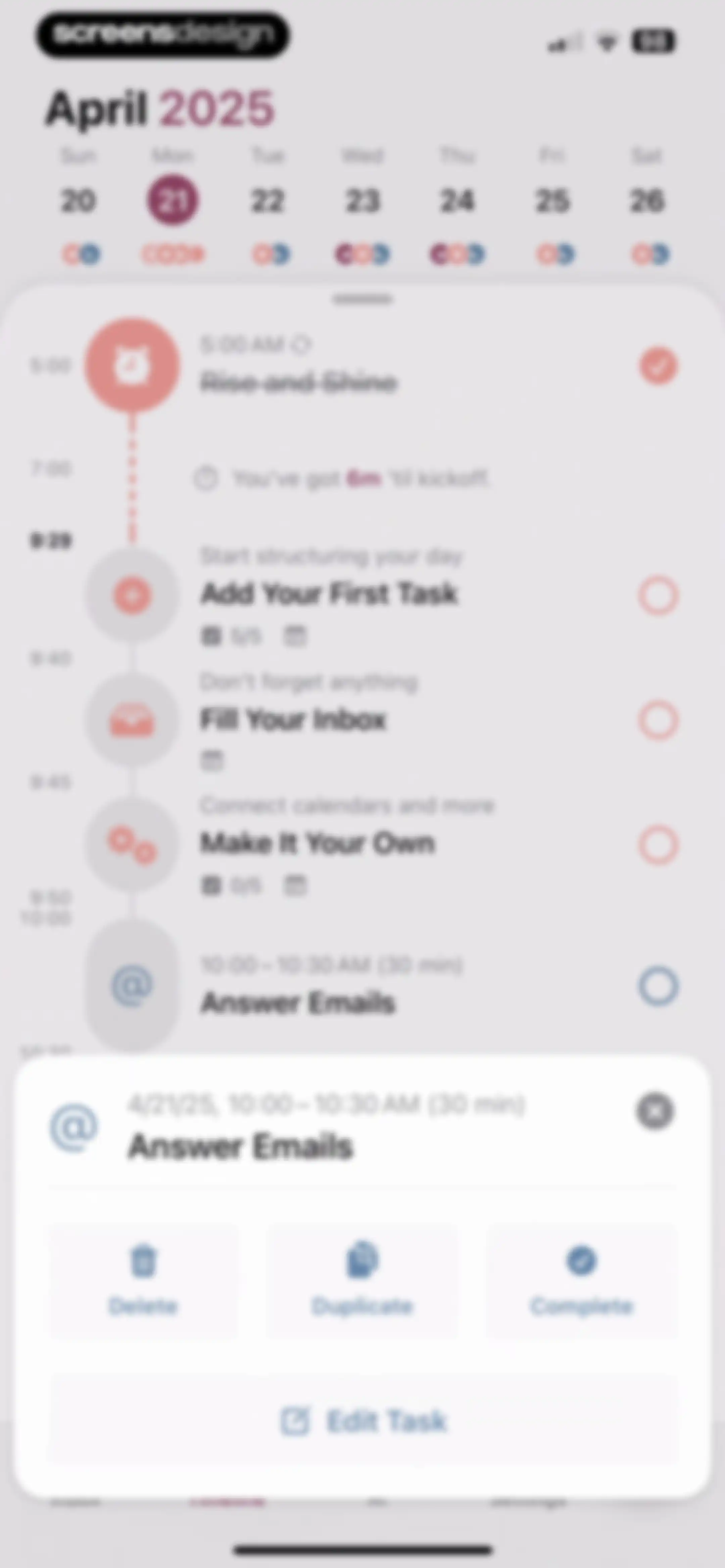 Structured: Daily Planner Todo screen 44