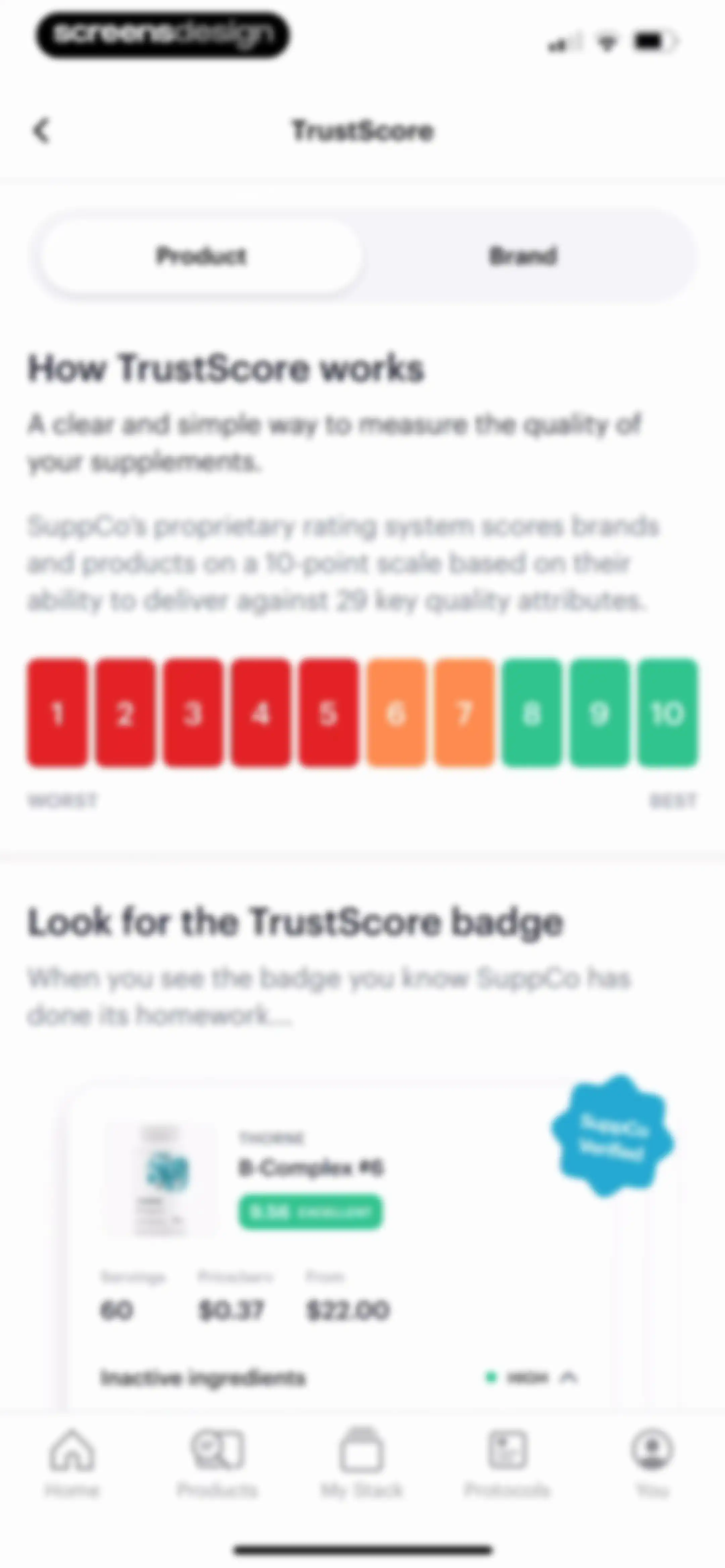 SuppCo: Supplement Scanner screen 153
