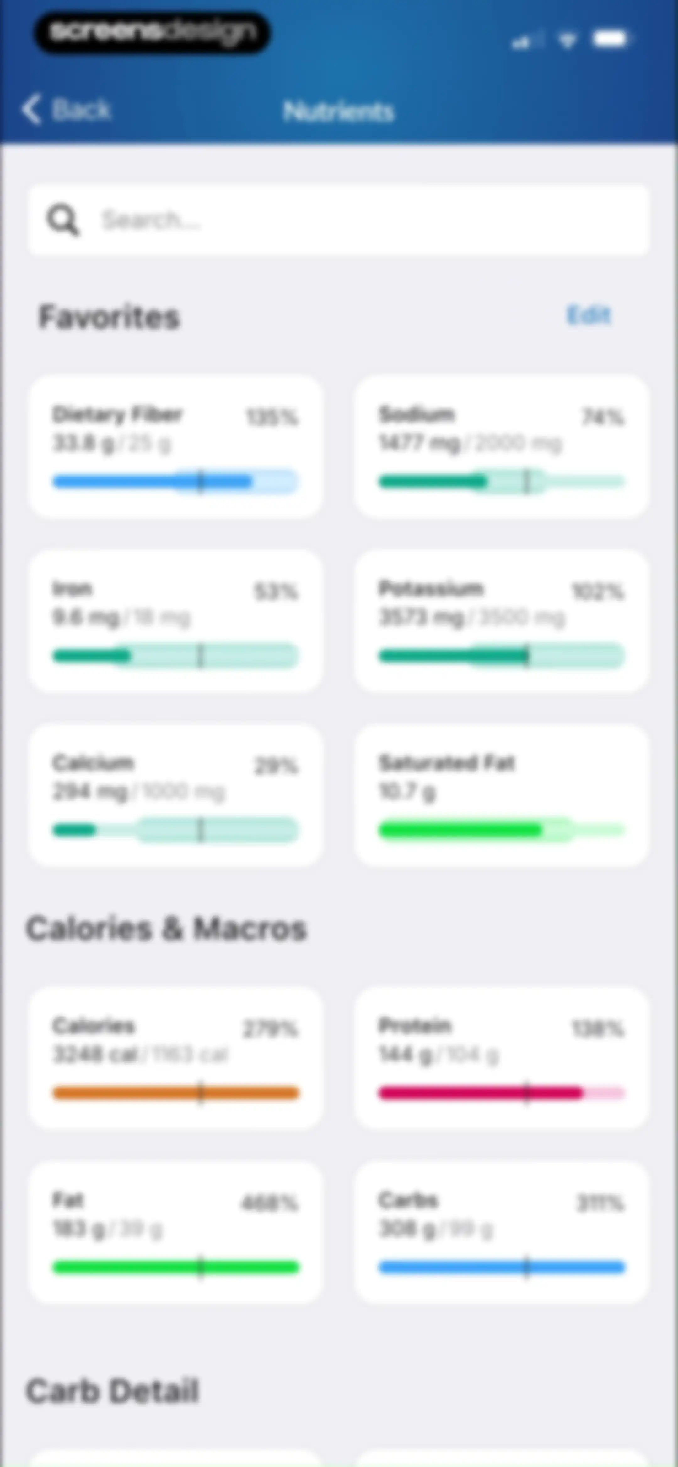 MacrosFirst - Macro Tracker screen 85