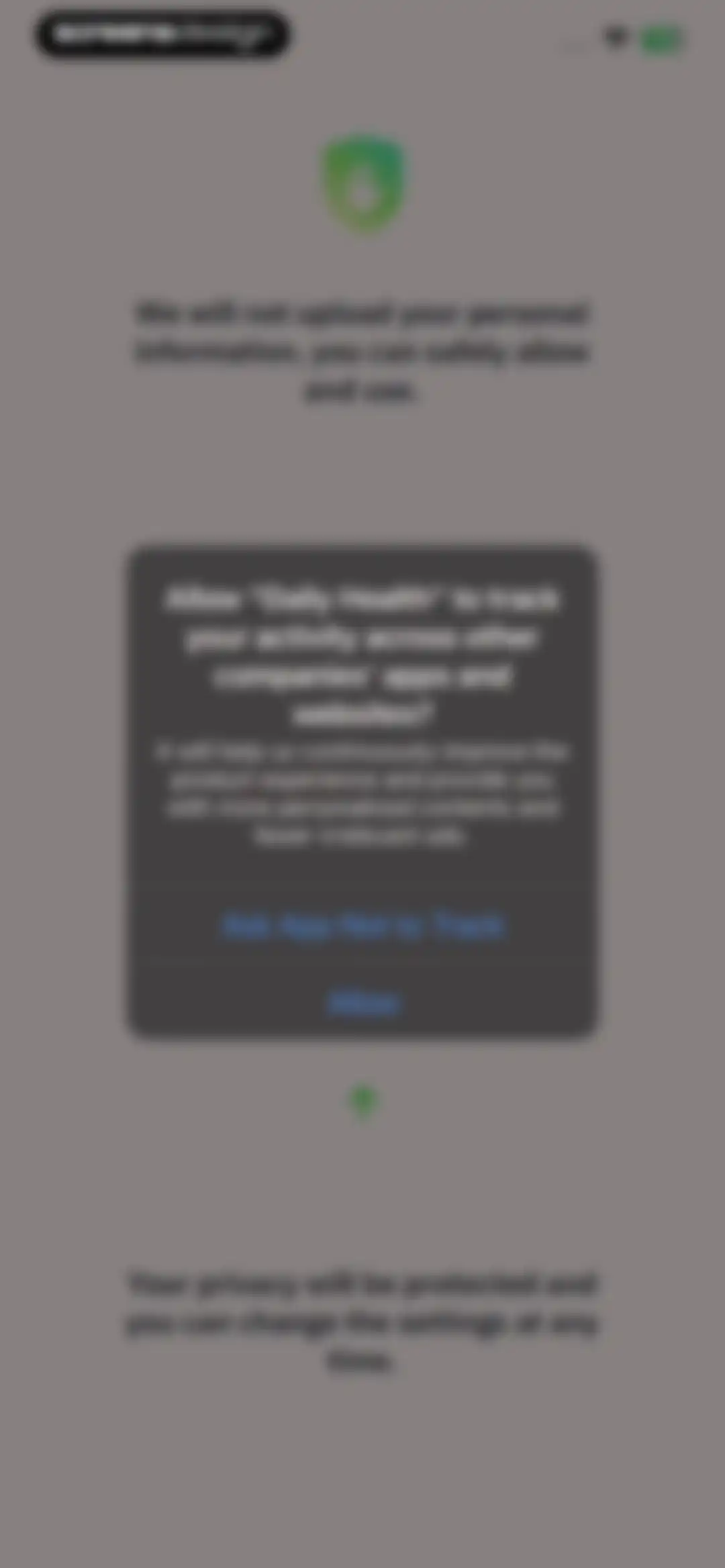 Daily Health - Healthy Routine screen 2