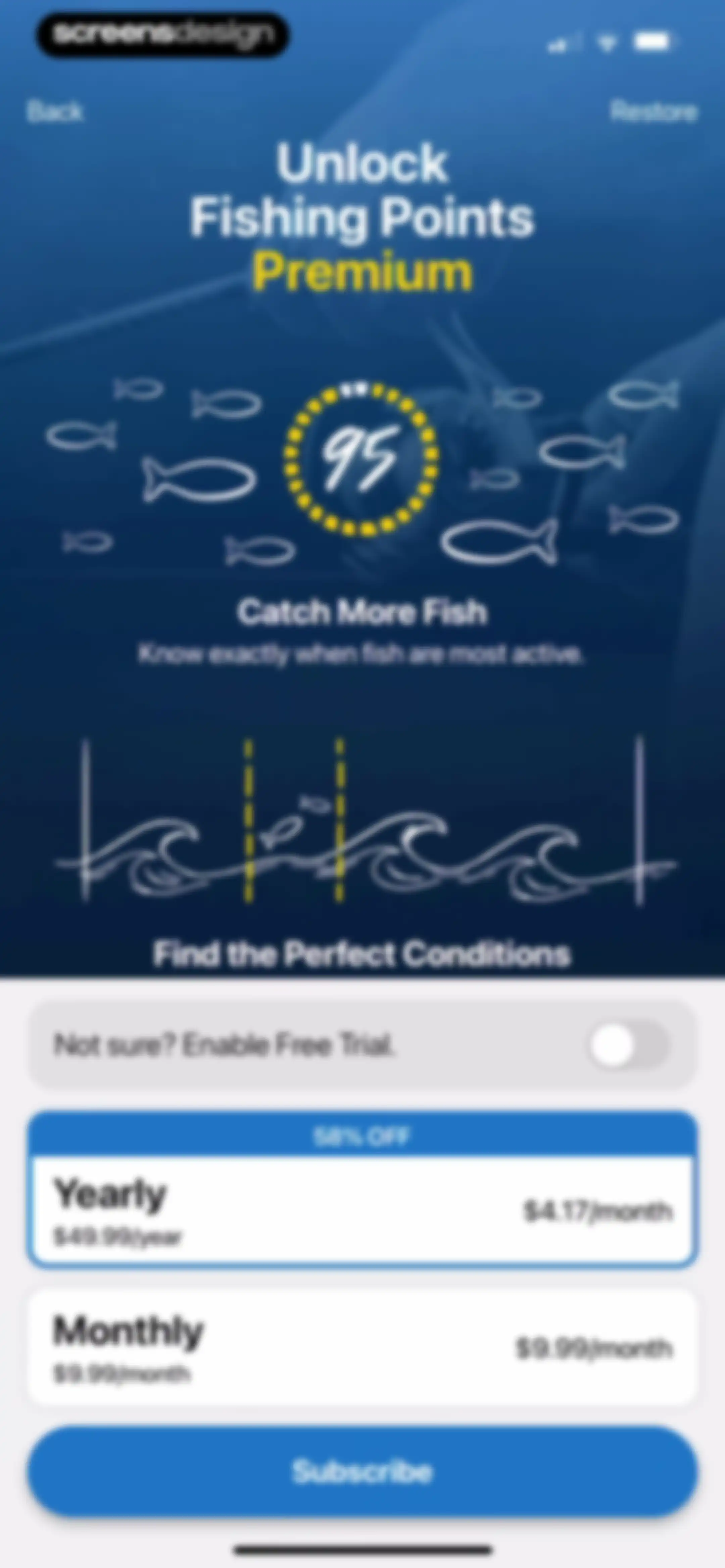 Fishing Points: Map & Forecast screen 14