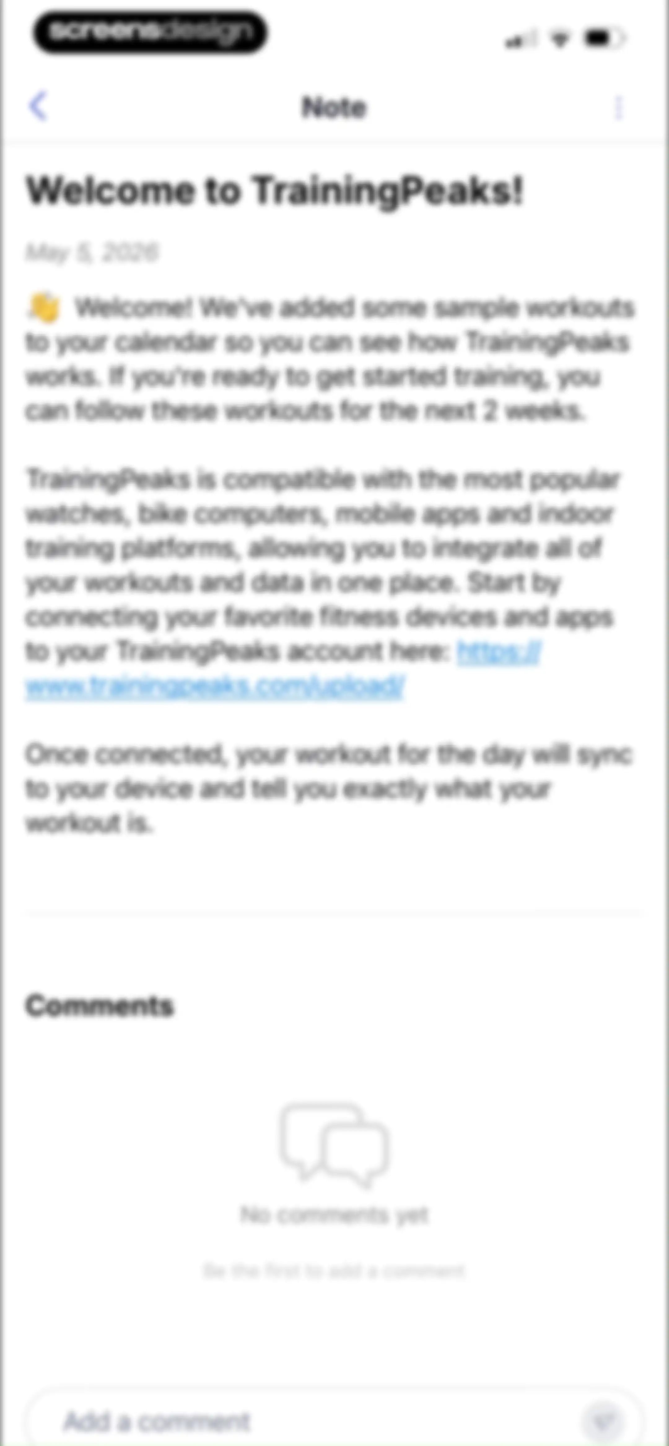 TrainingPeaks: Plan Train Lift screen 32