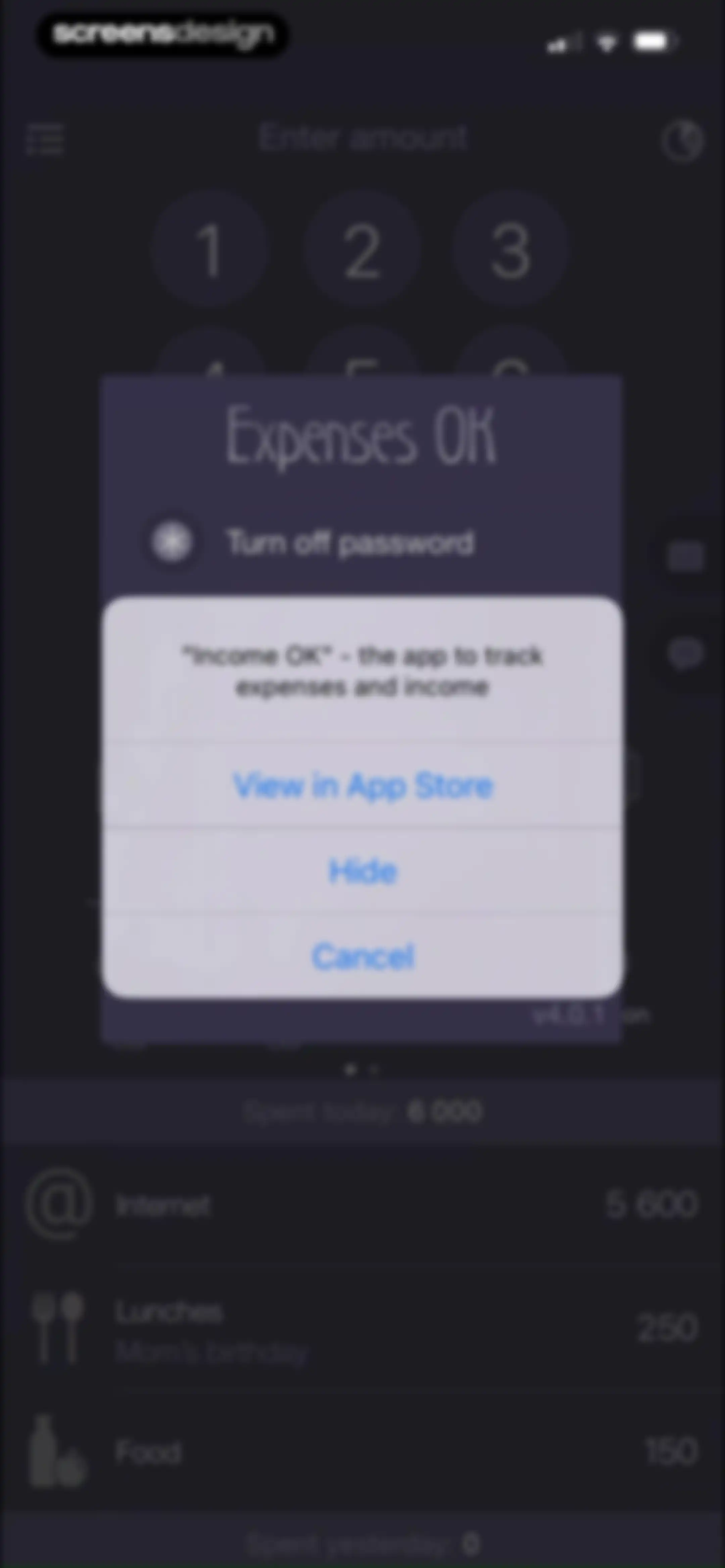 Expenses OK - expenses tracker screen 28