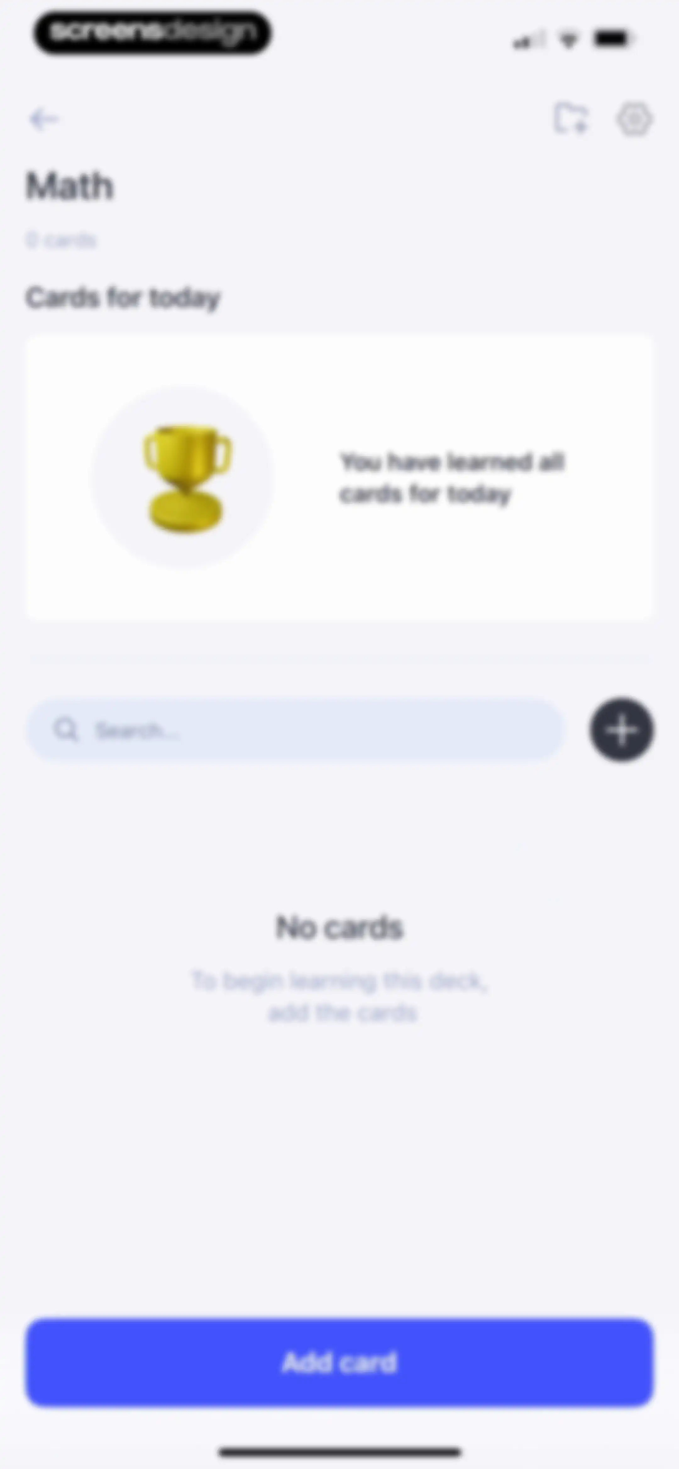 Cogni: Flashcards Learning screen 14