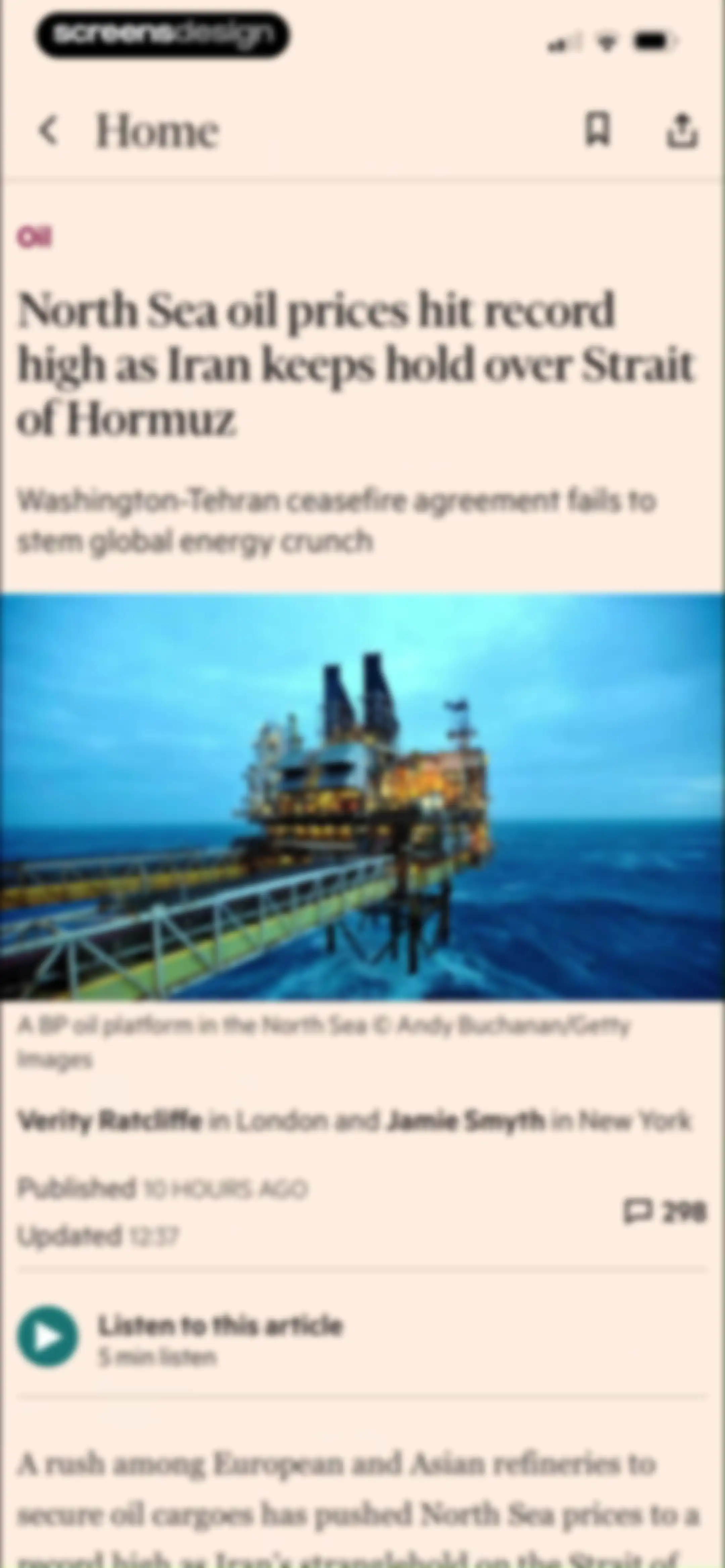 Financial Times: Business News screen 28