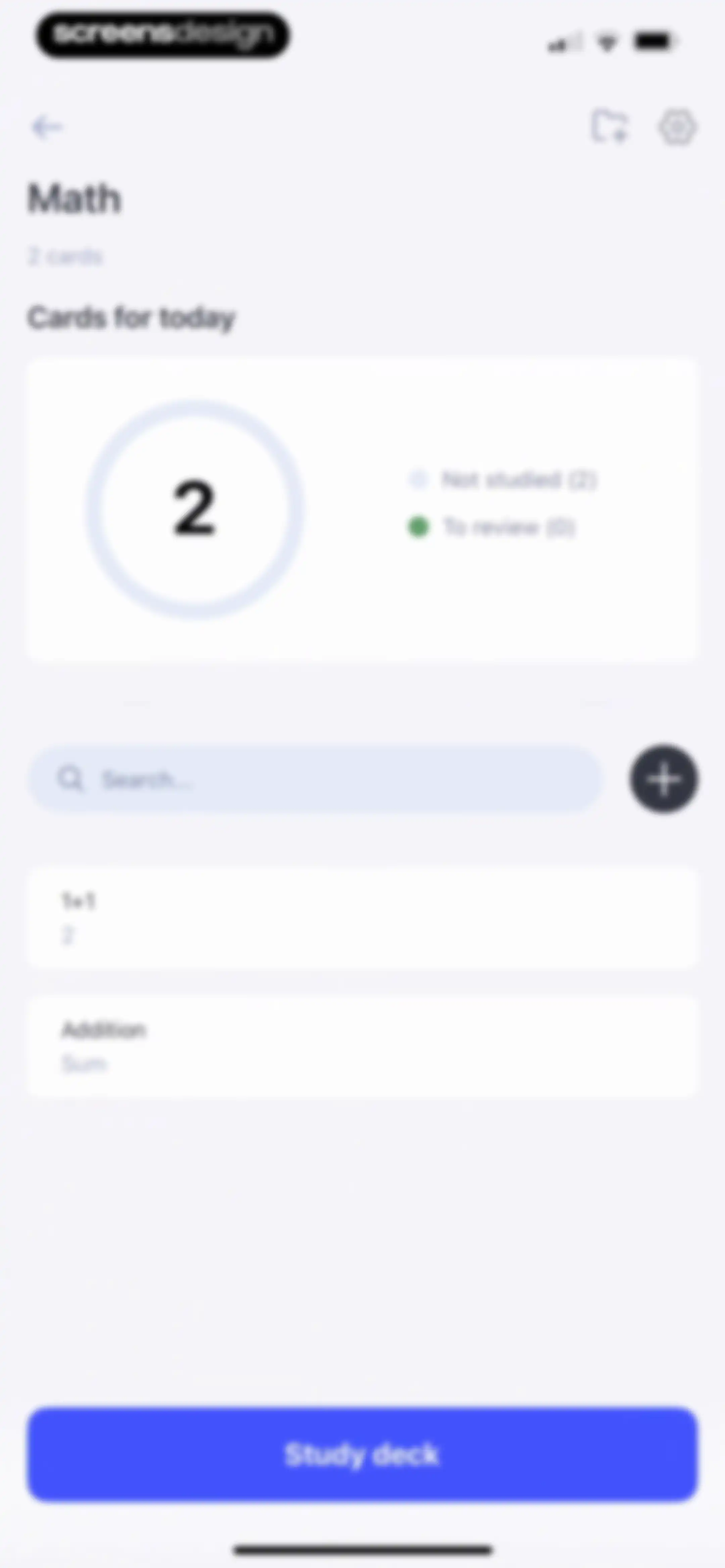 Cogni: Flashcards Learning screen 24