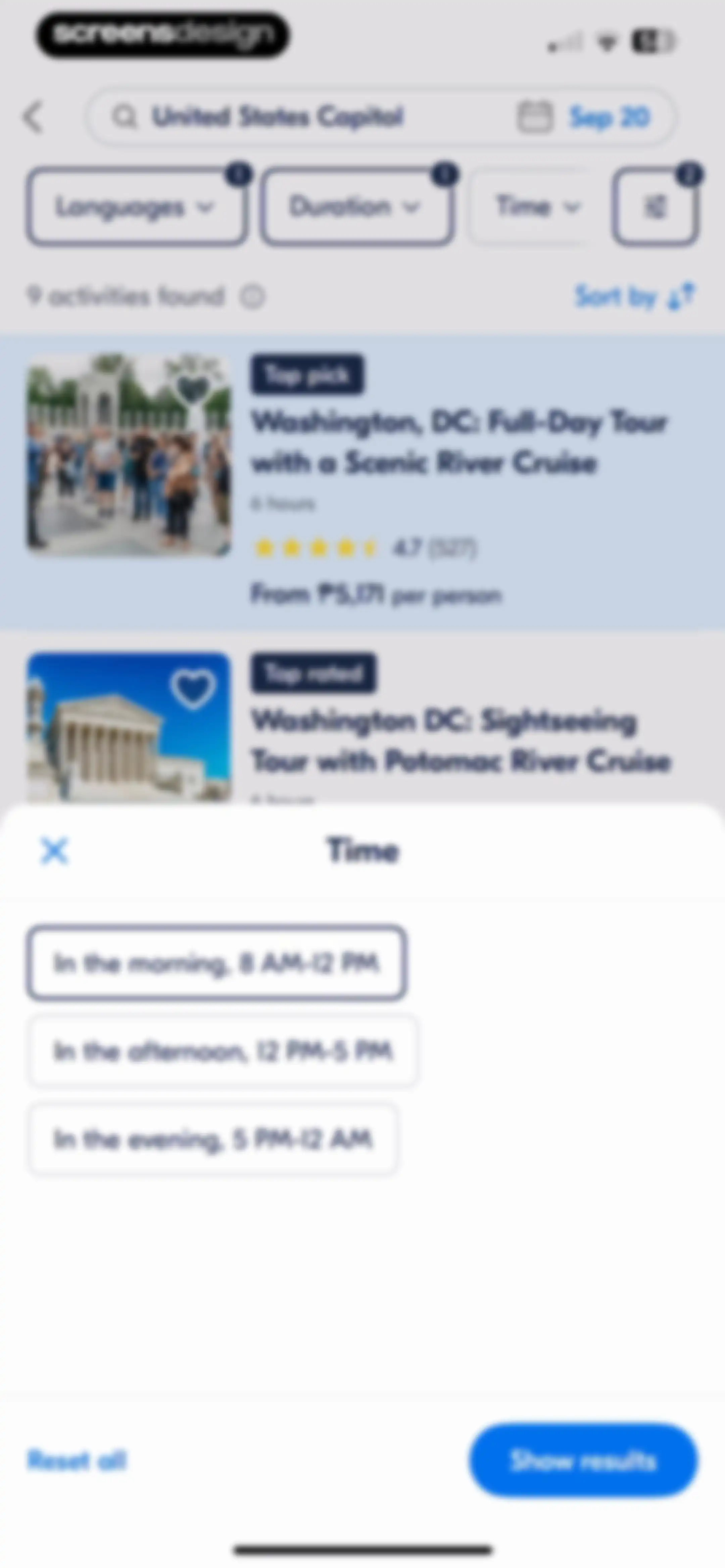 GetYourGuide: Plan & Book screen 60
