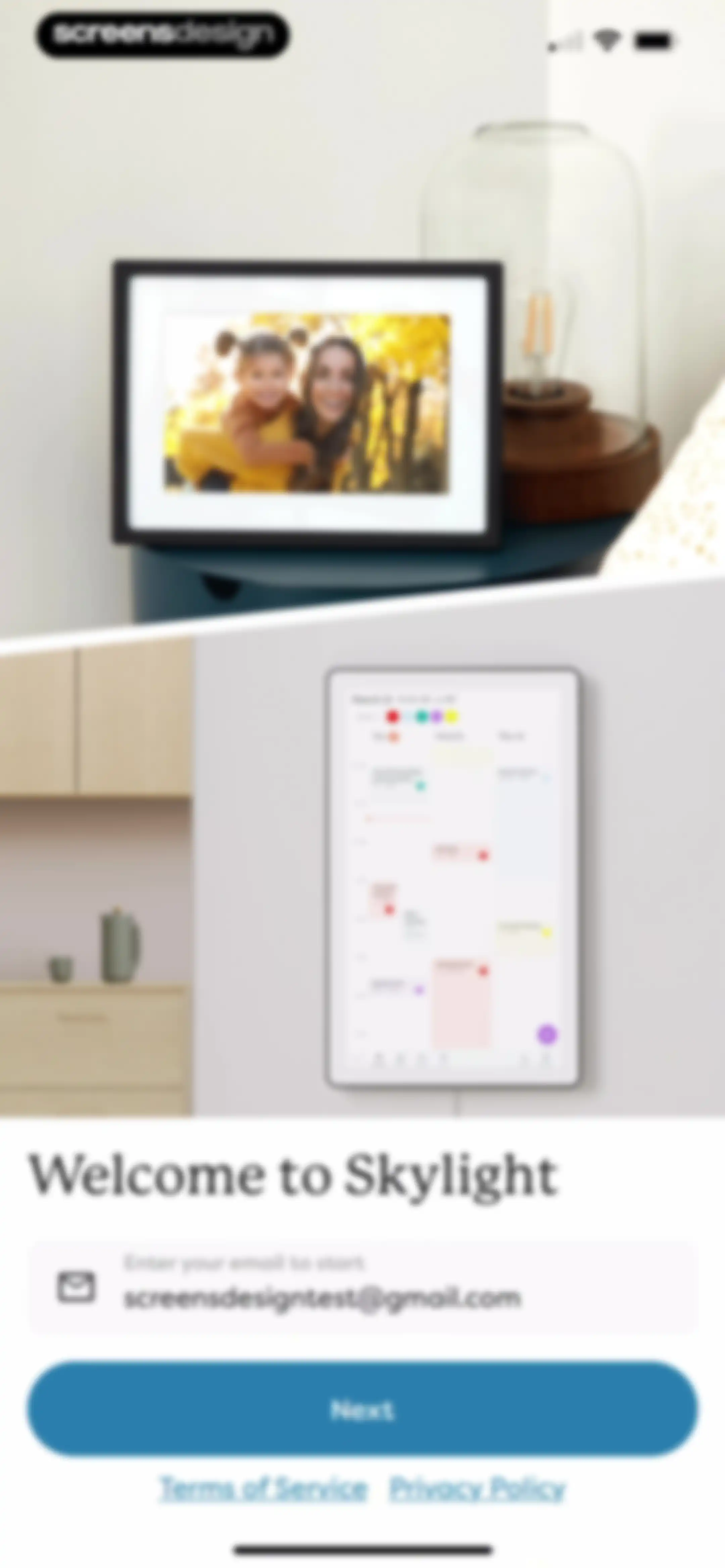 Skylight App screen 2