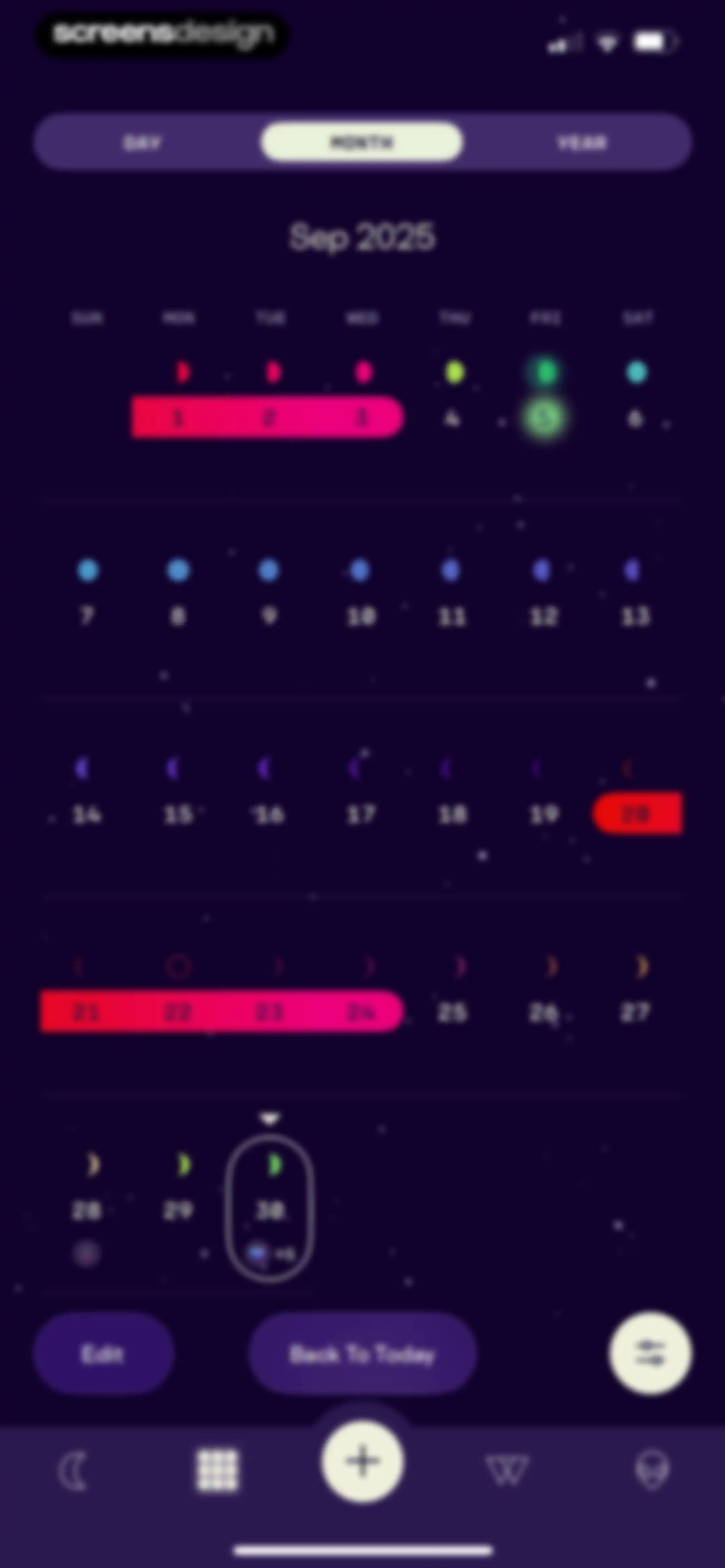 Stardust Period Tracker screen 95