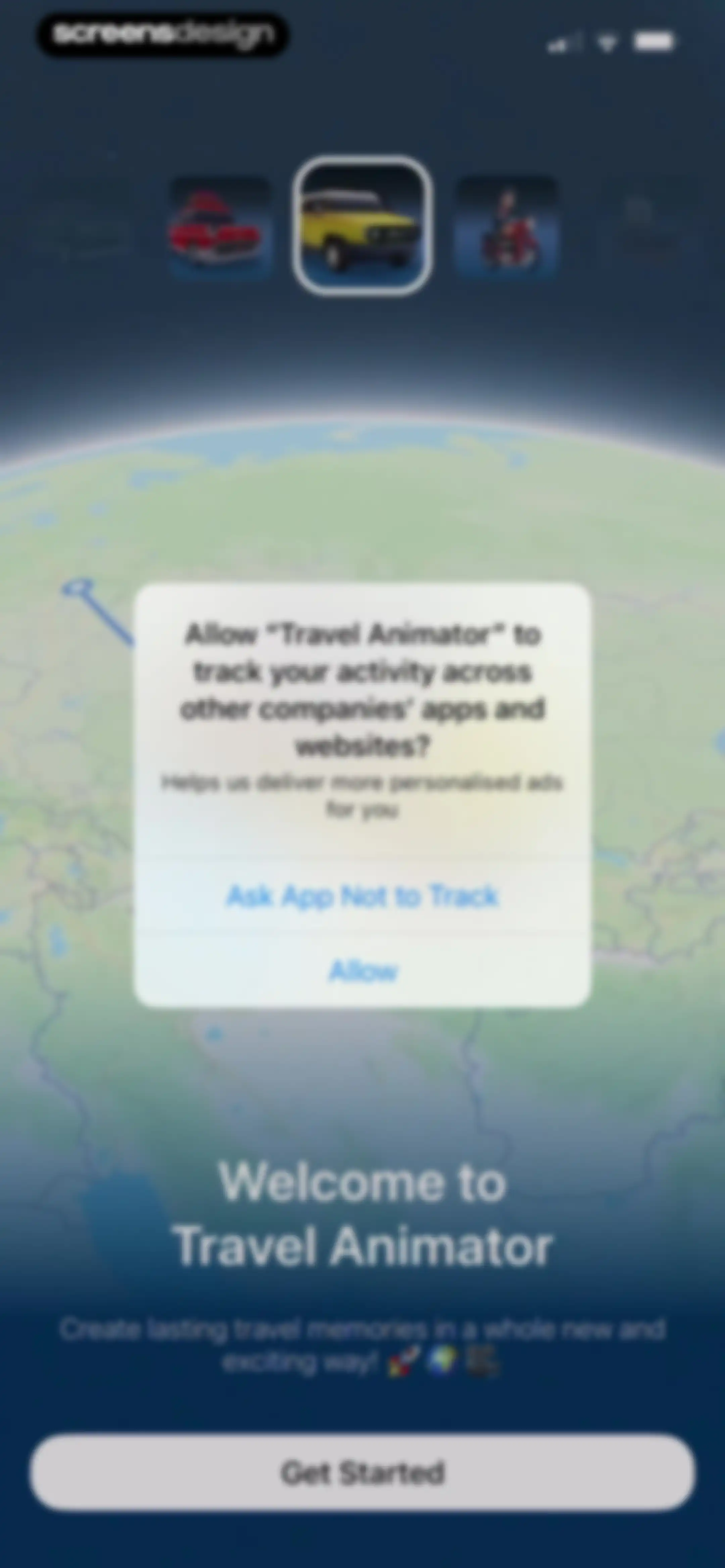 TravelAnimator: Journey Route screen 4