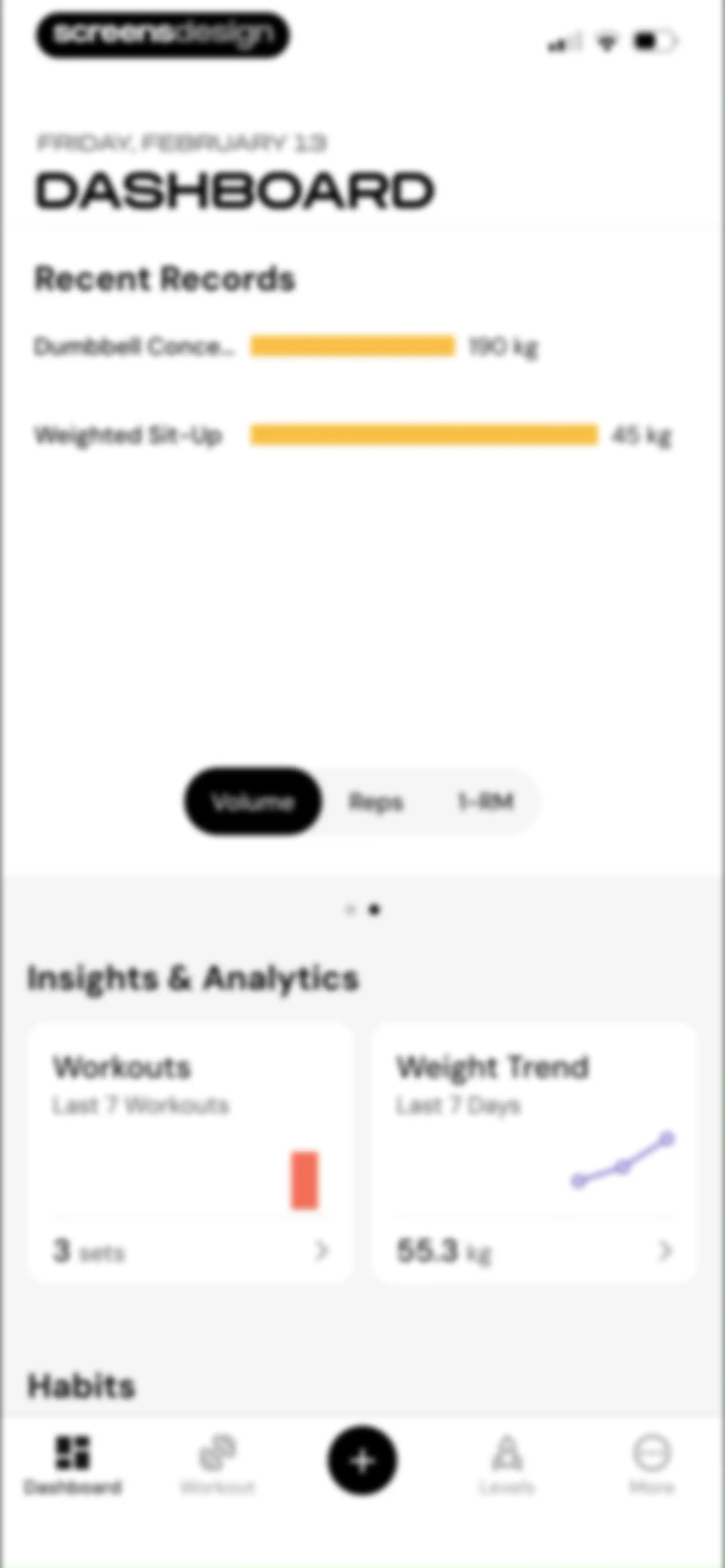 MacroFactor Workouts - Tracker screen 117