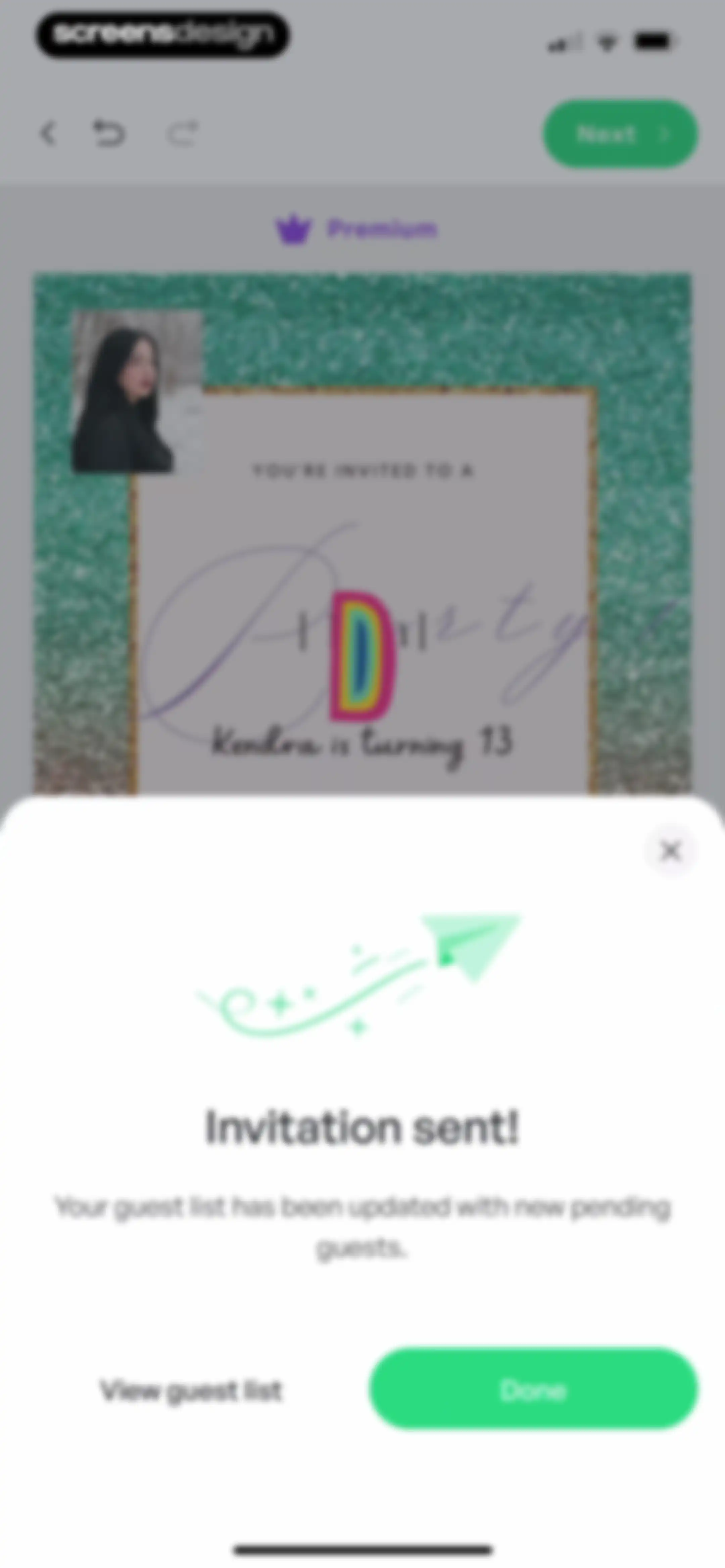 Invitation Maker: Cards & RSVP screen 45