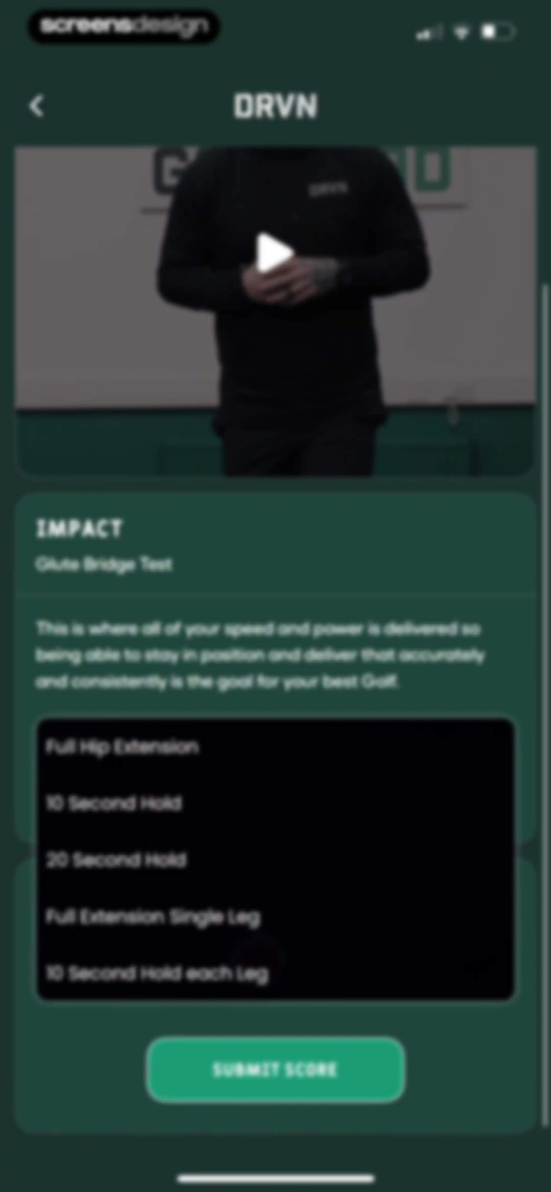 DRVN - Golf & Gym Workouts screen 72