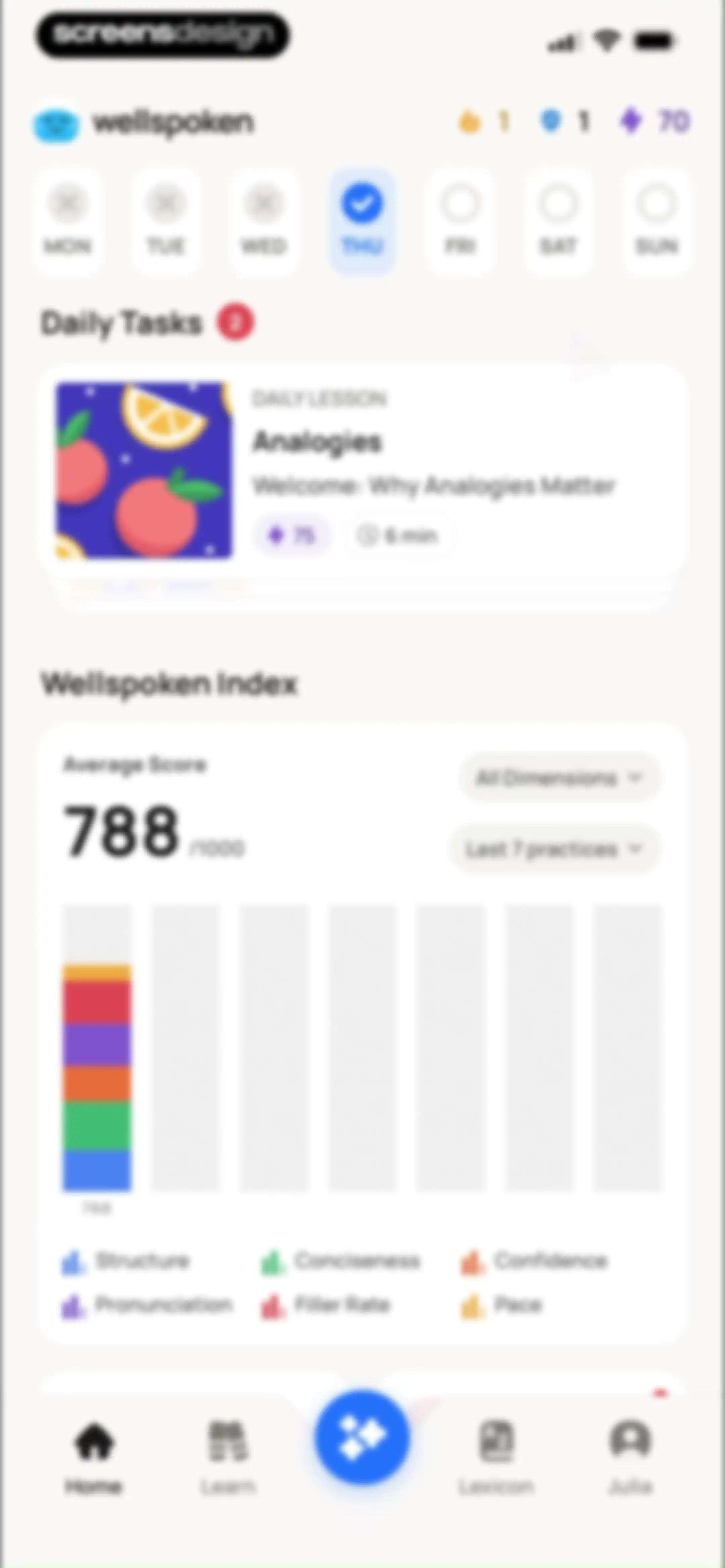 Wellspoken: Articulation Coach screen 100