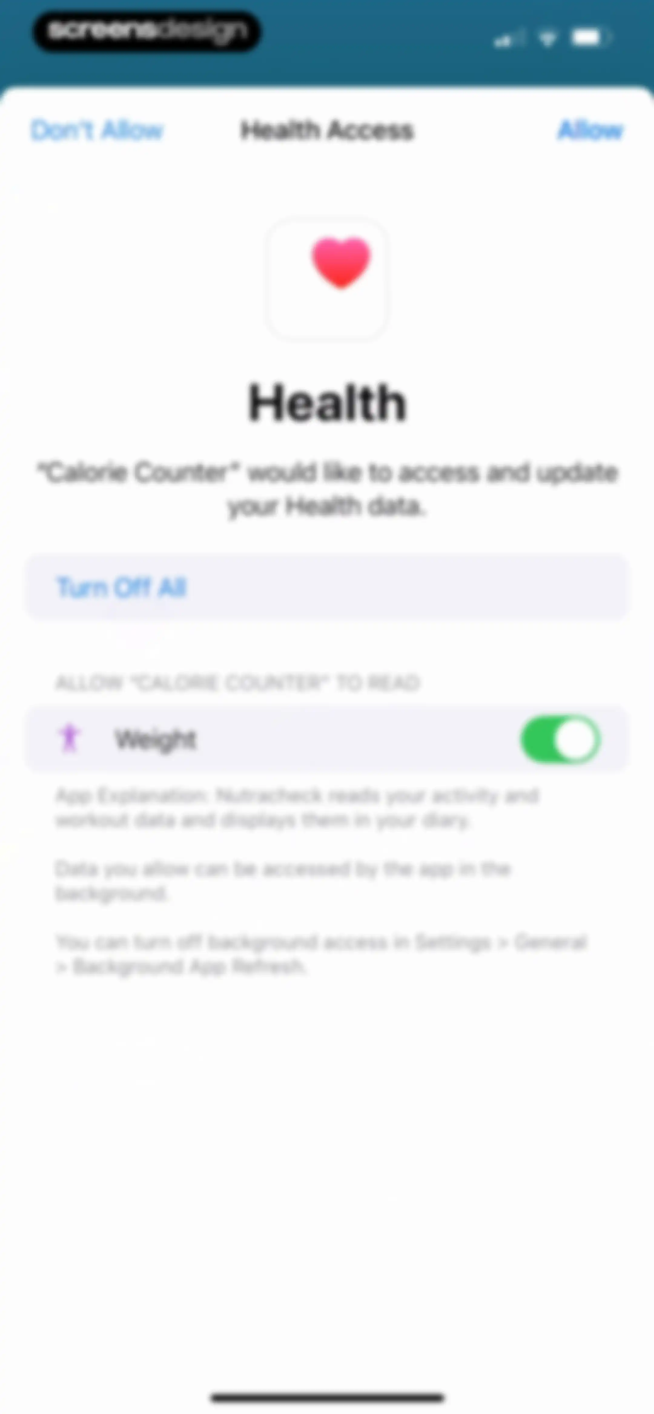 Calorie Counter + screen 114