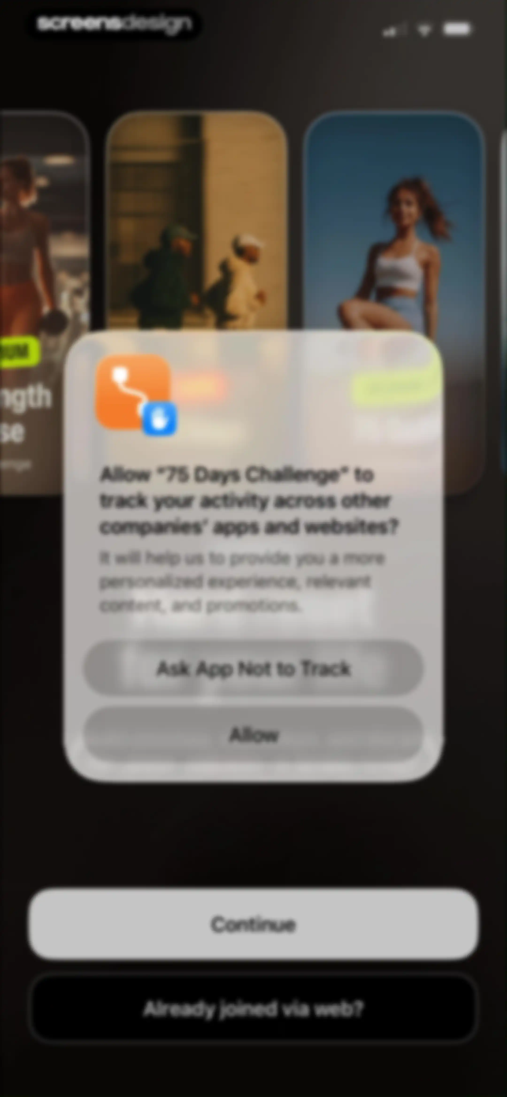 75 Days Challenge Tough & Soft screen 2