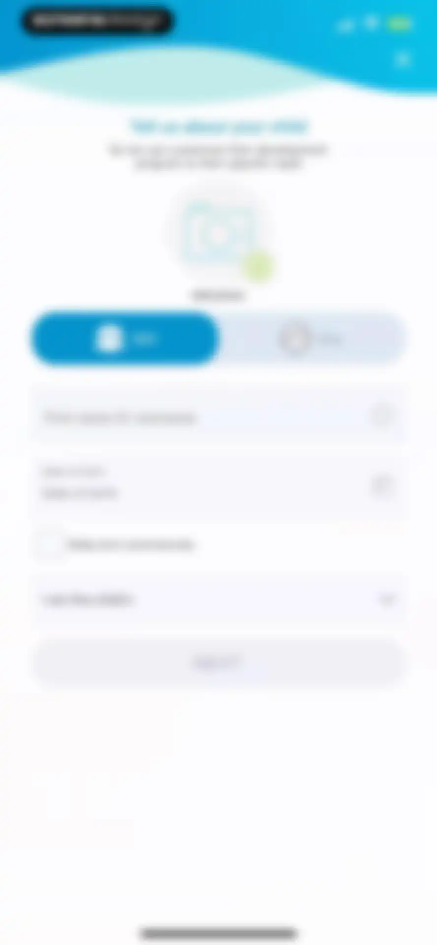 BabySparks - Development App screen 7