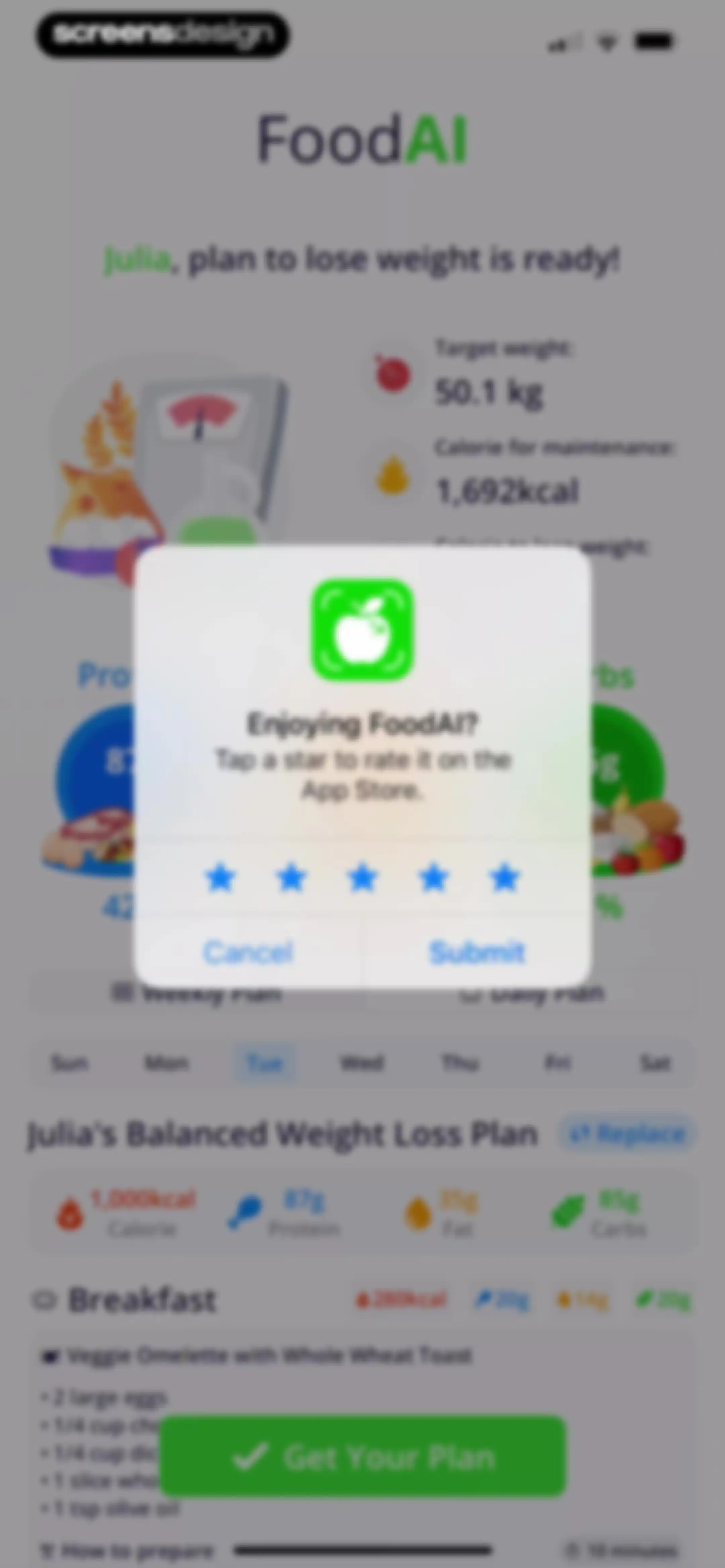 Calorie Tracker・Diet: Food AI screen 38
