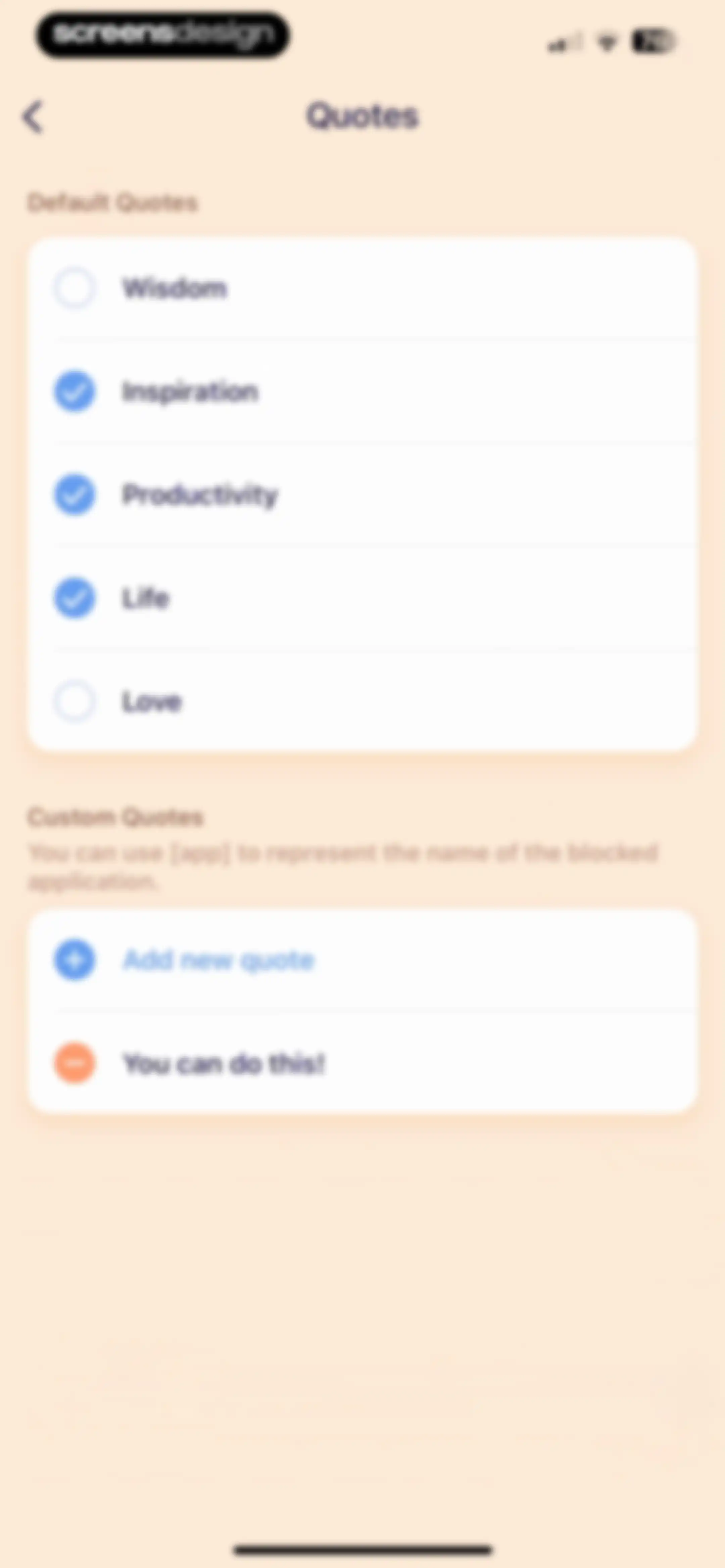 OffScreen: Screen Time Control screen 42