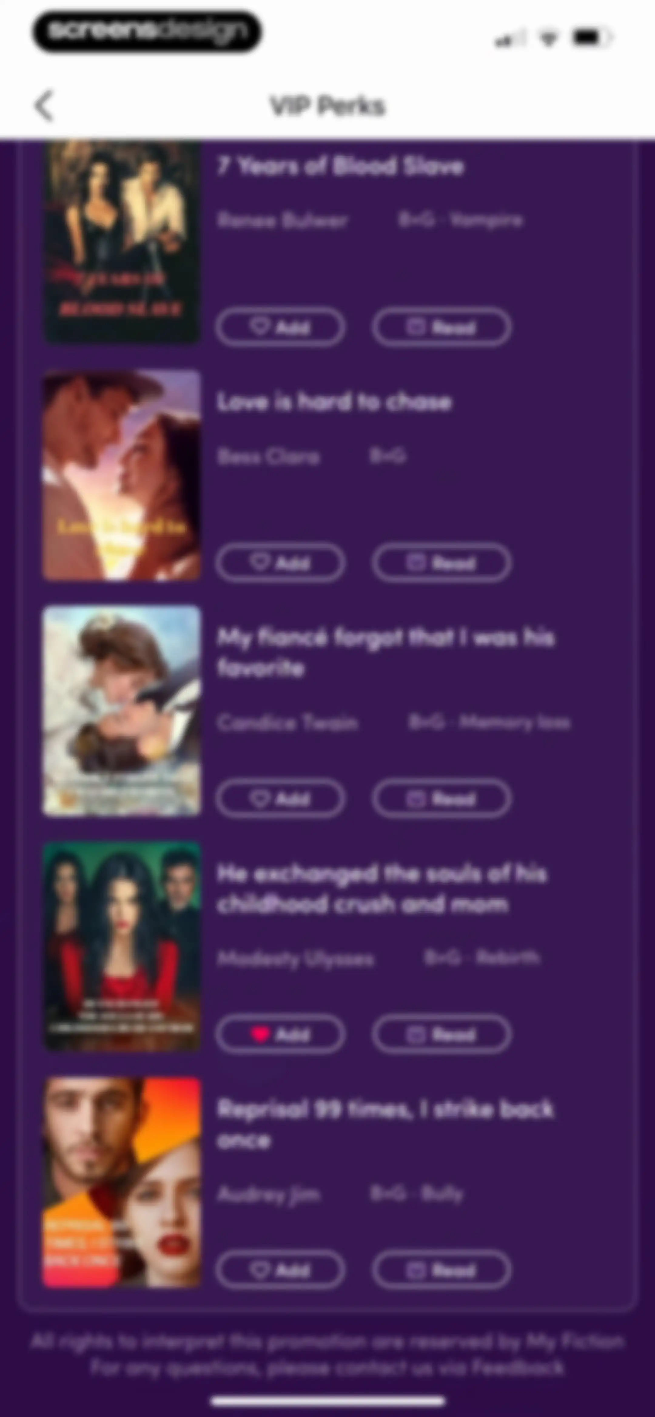 My Fiction: Stories & Novels screen 22