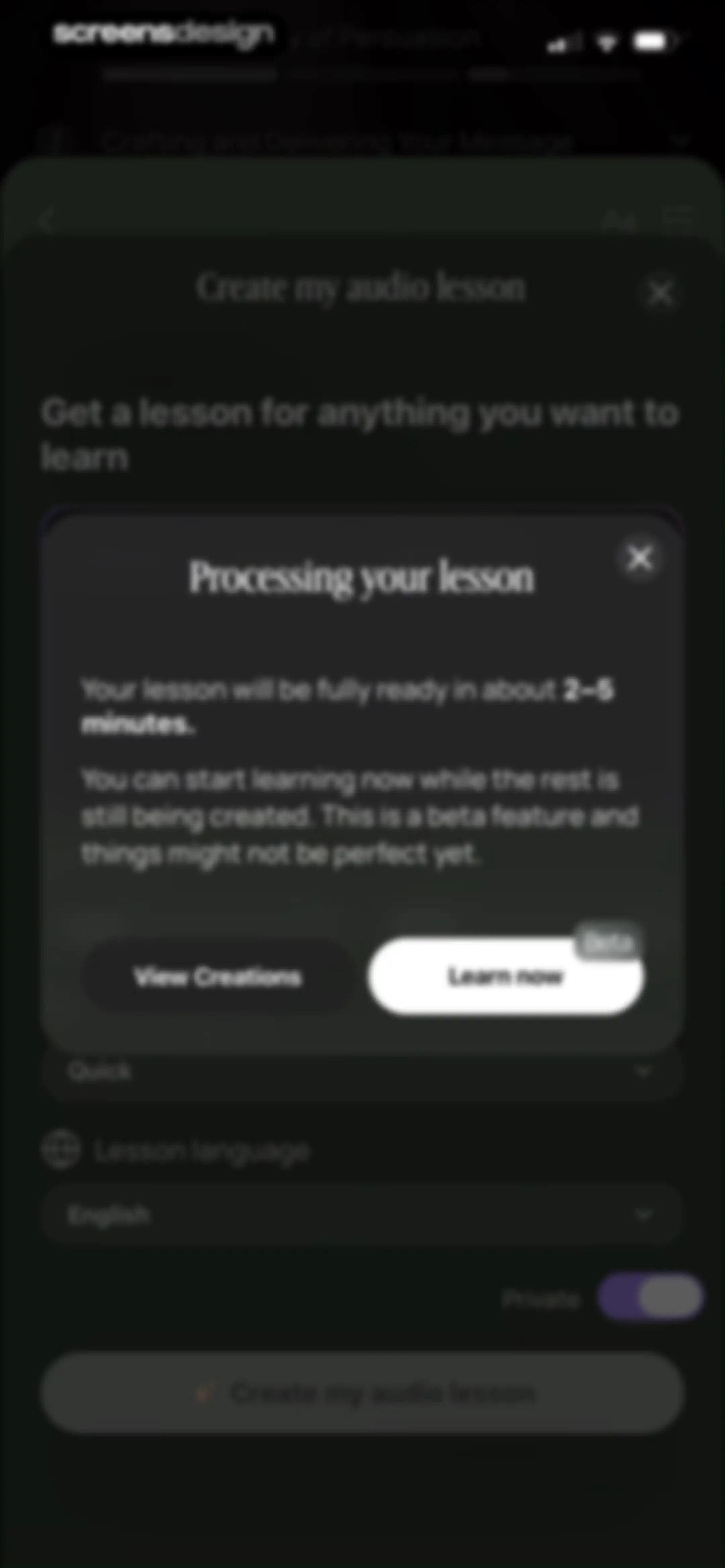 BeFreed: Personalized Learning screen 88