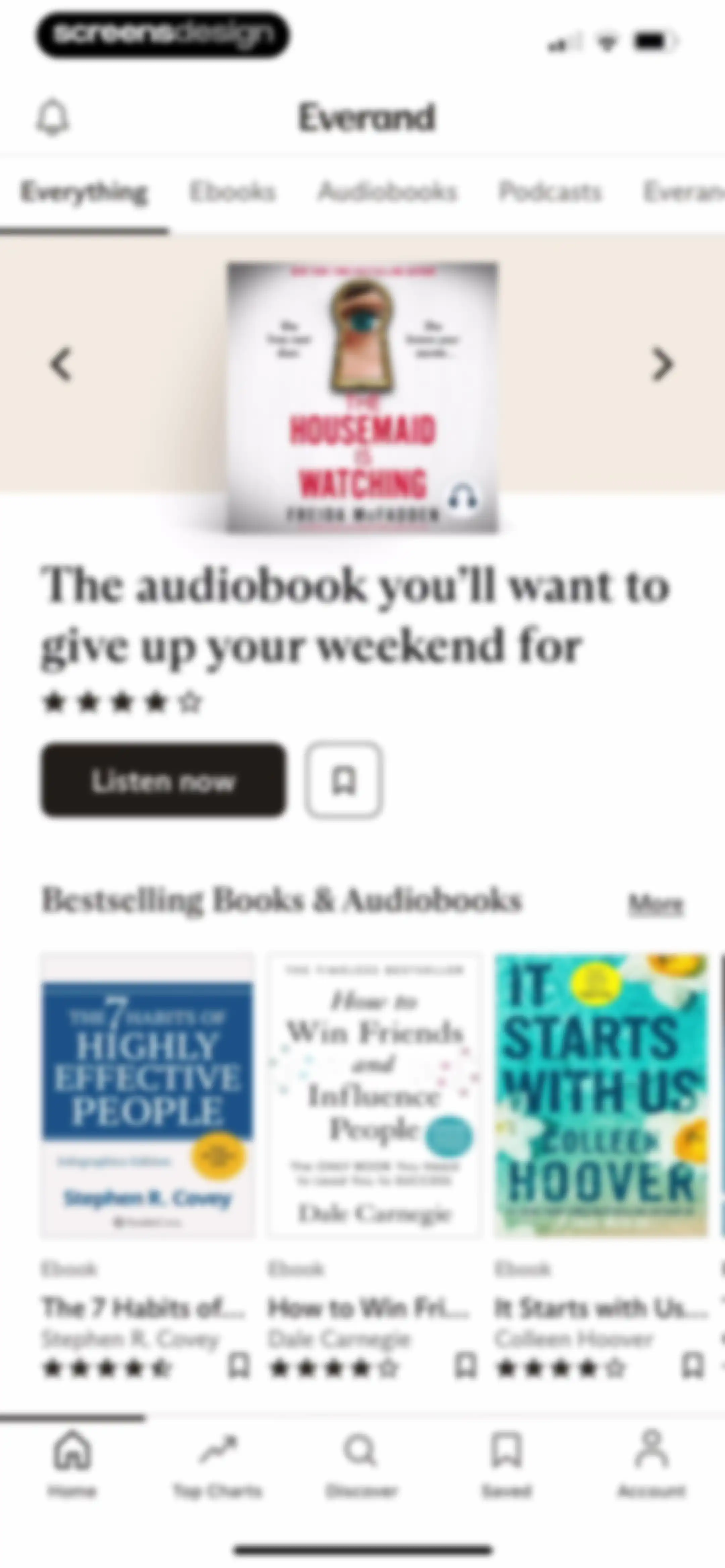 Everand: Audiobooks & Ebooks screen 17