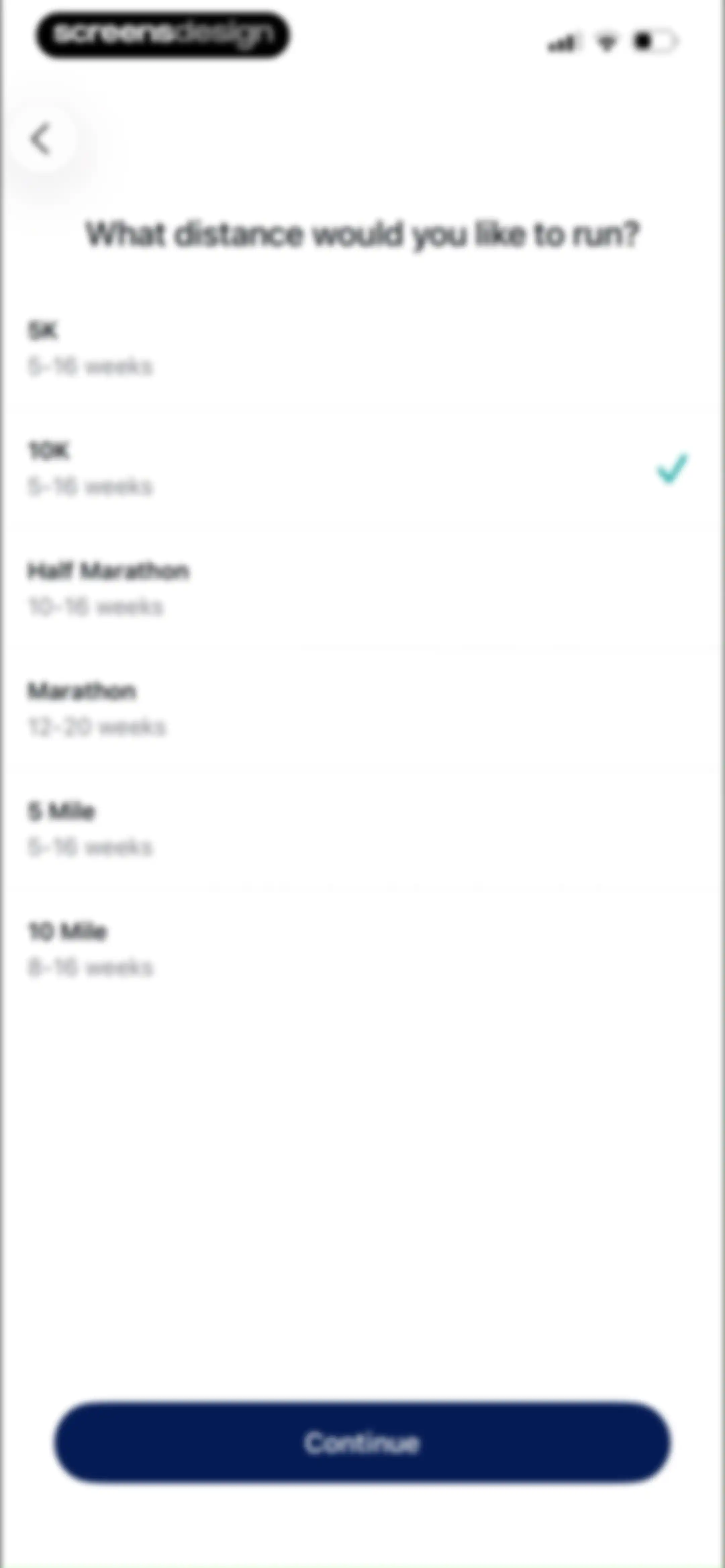 ASICS Runkeeper—Run Tracker screen 112