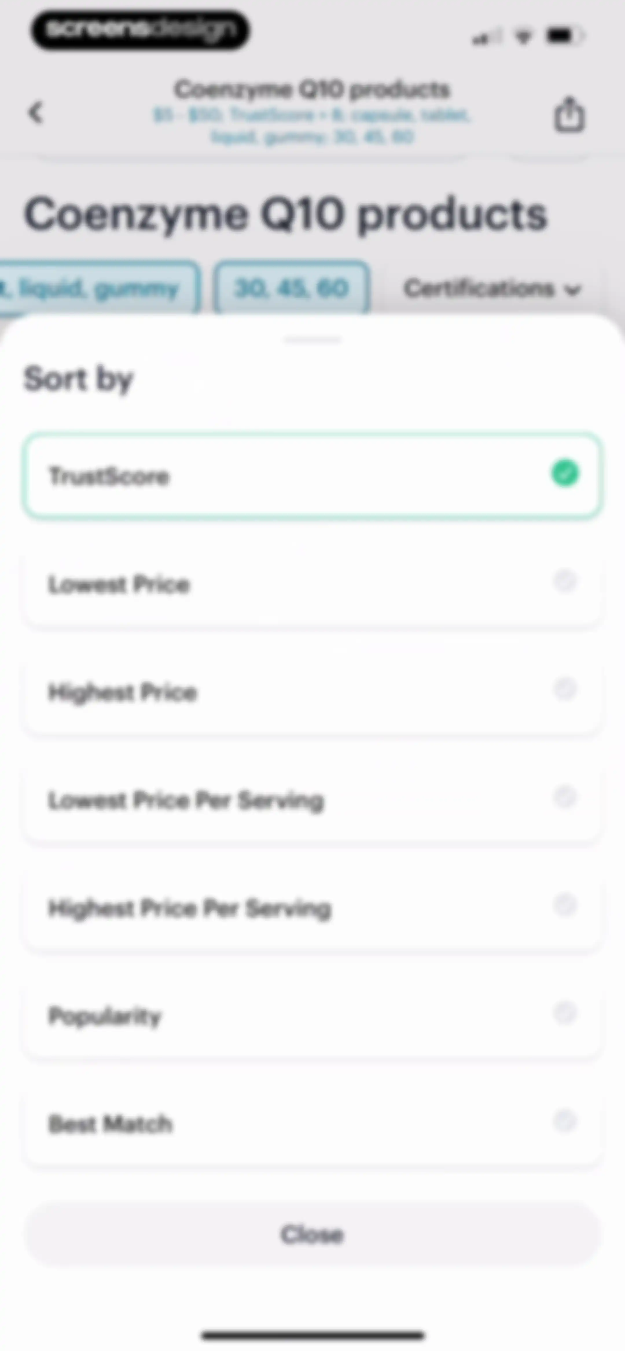 SuppCo: Supplement Scanner screen 52